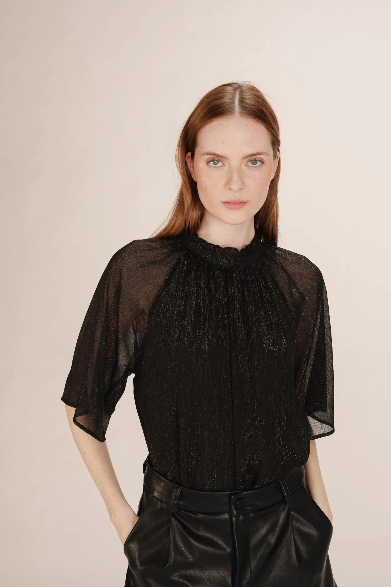 TOPAZE BLOUSE - BLACK