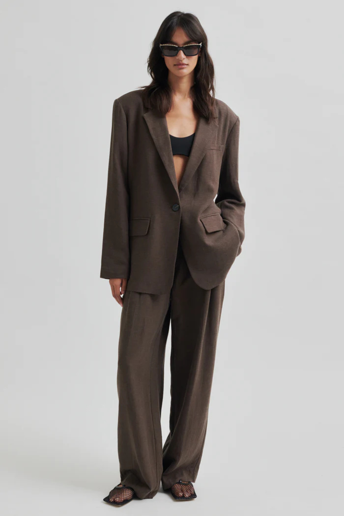 LINO PANTS - CHOCOLATE BROWN