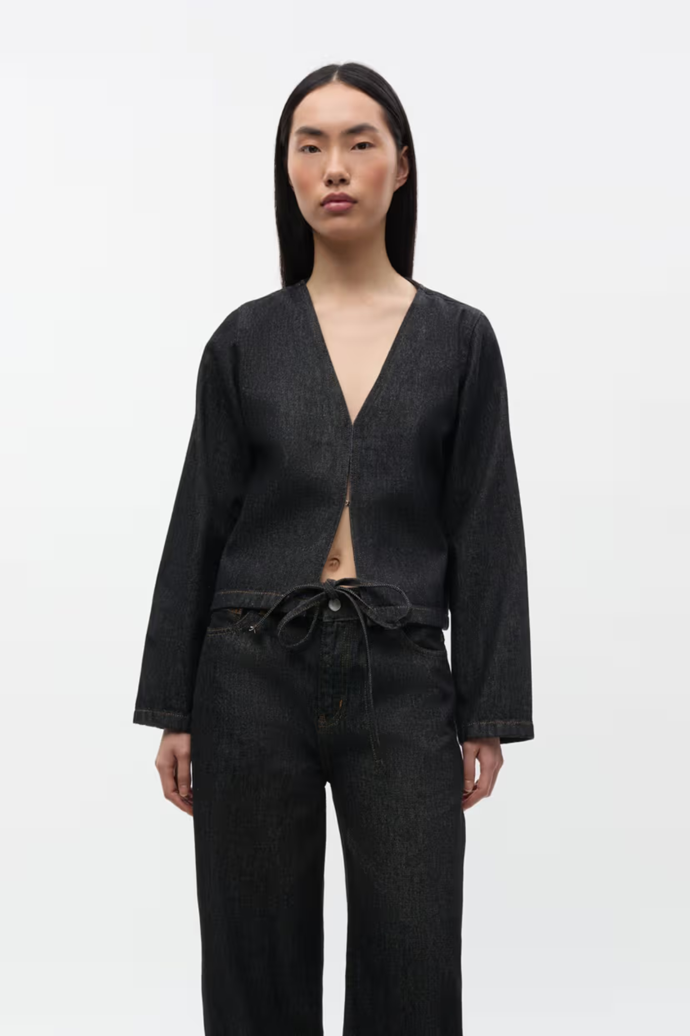 BROOKLYN LS TOP - BLACK RINSE
