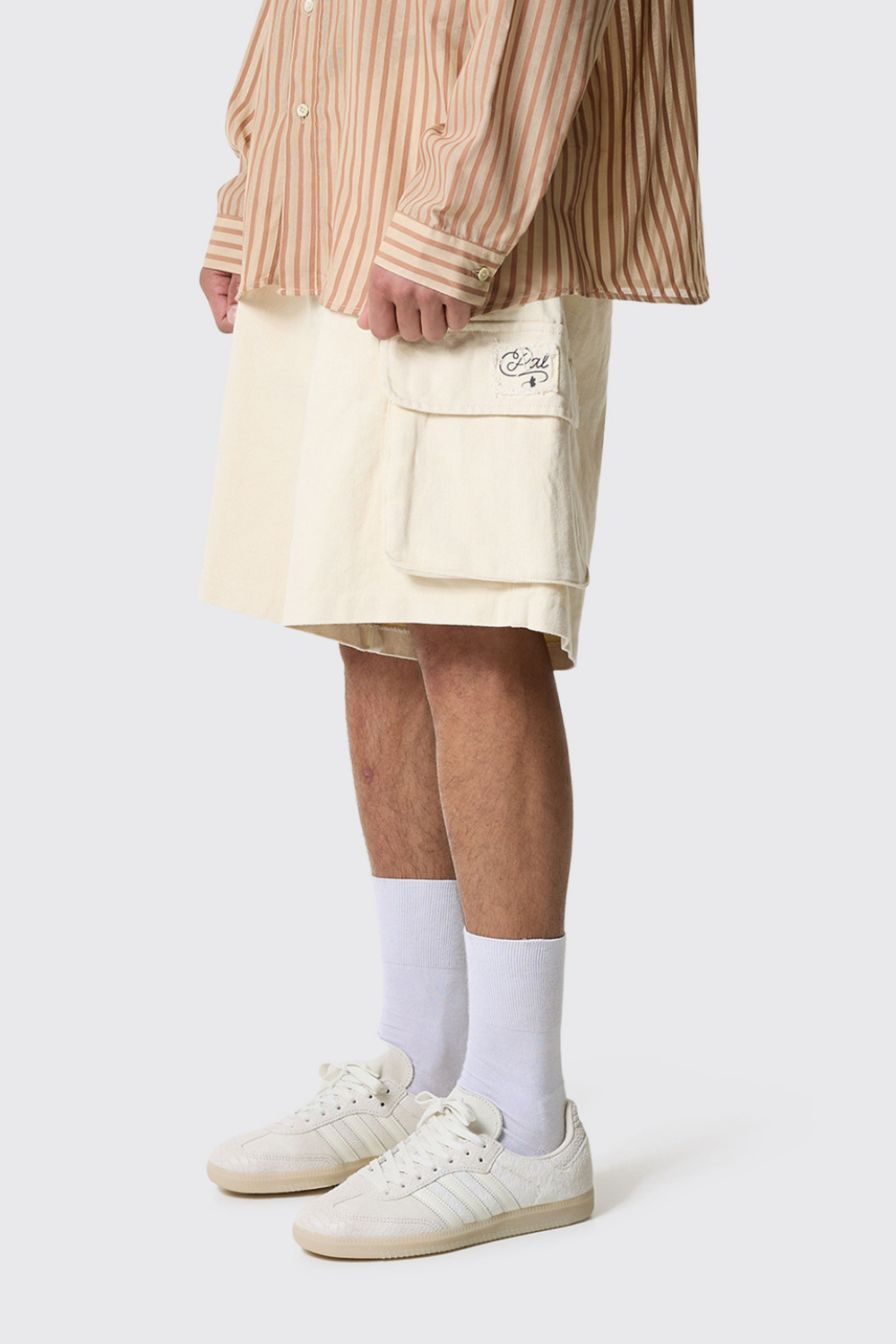 AMAGO CARGO SHORTS - MARSHMALLOW