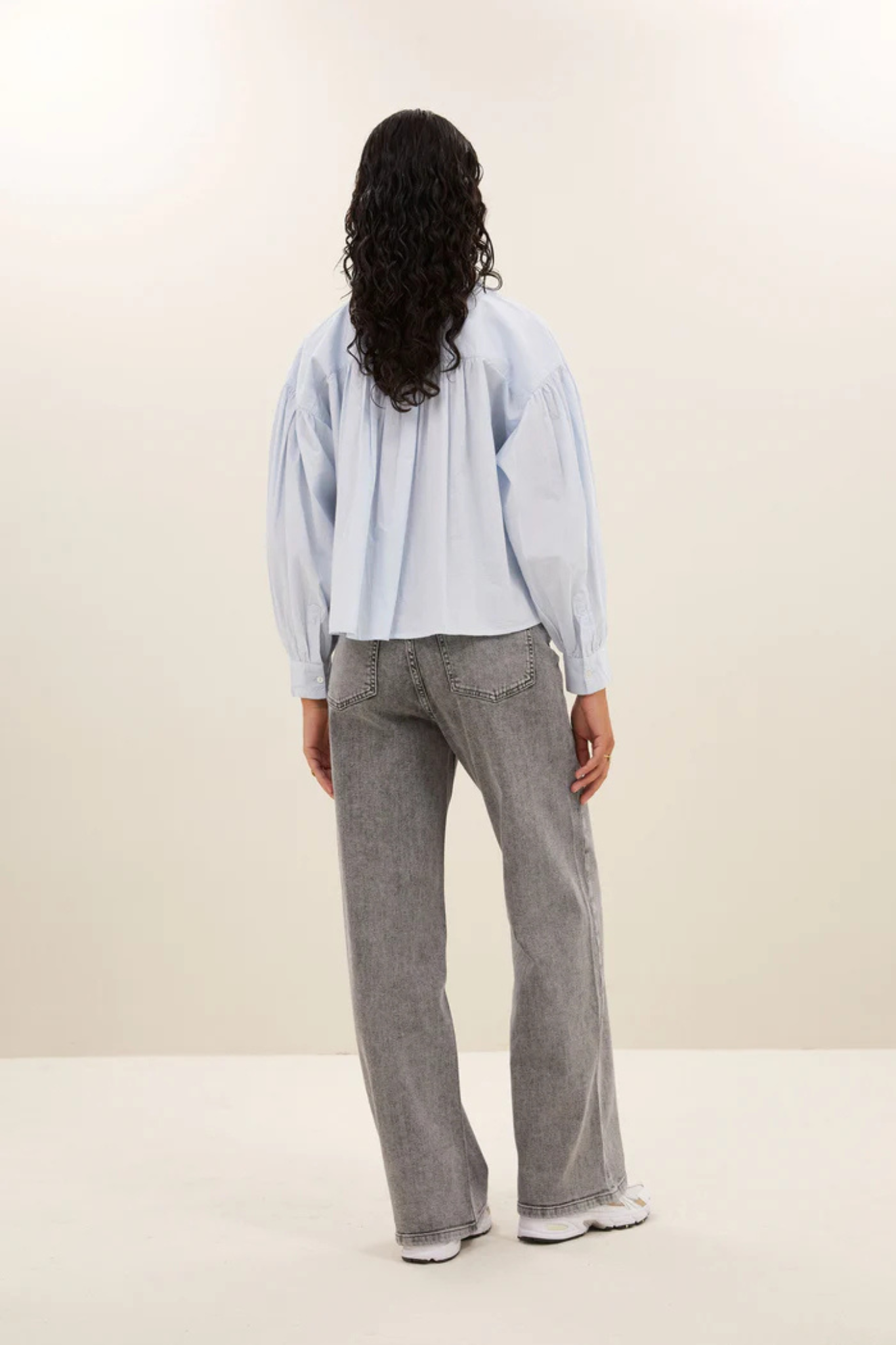 LINA PANTS - GREY DENIM