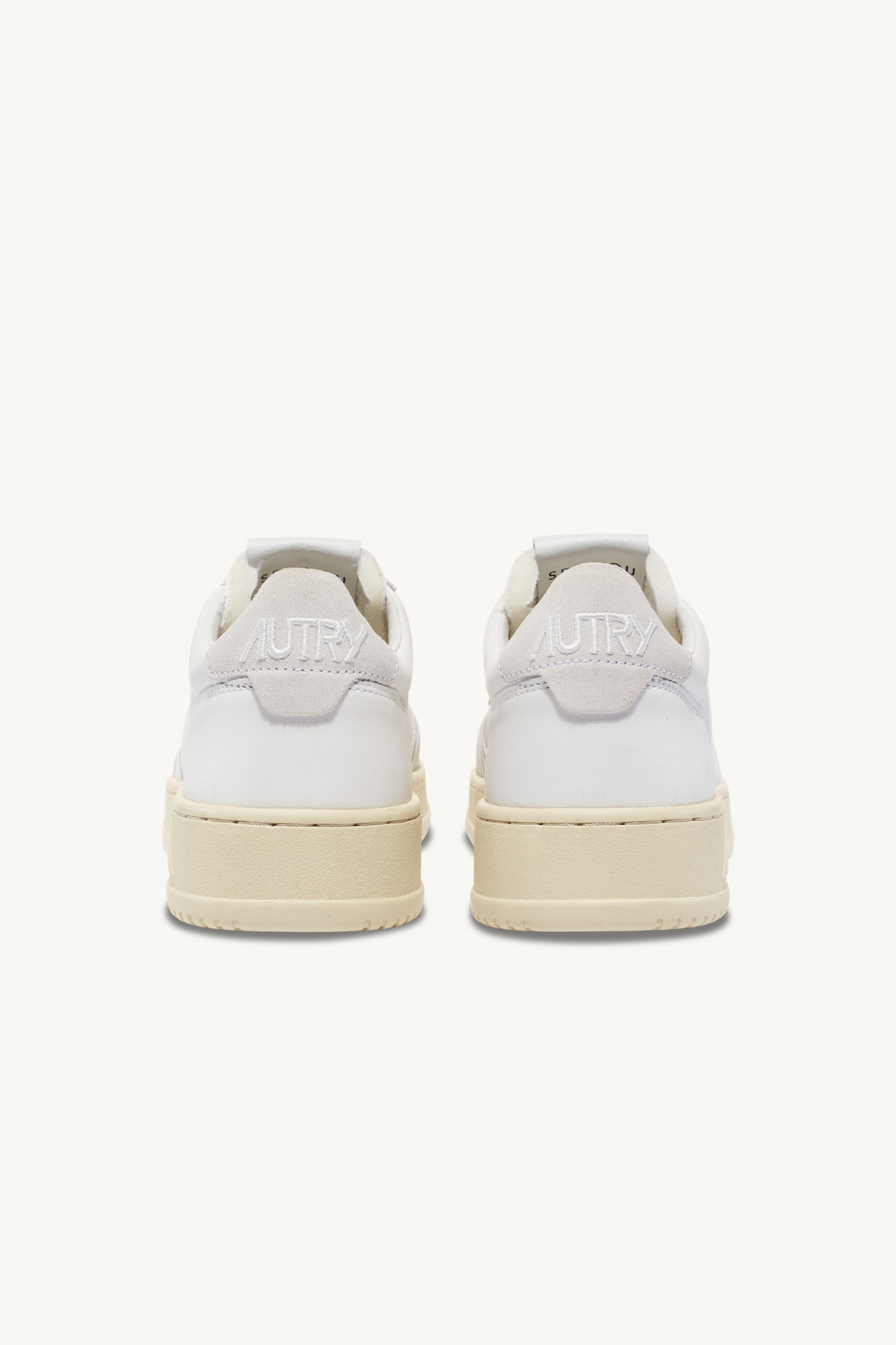 AOLW-CE10 - OPEN LOW SNEAKERS IN LEATHER AND SUEDE COLOR WHITE
