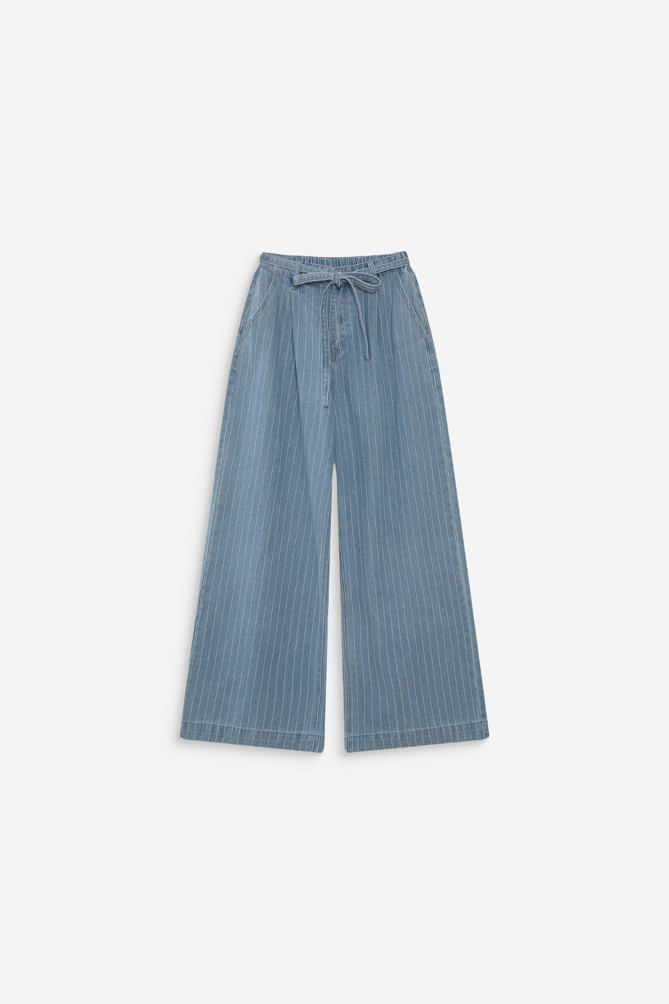 POMPON JEANS - STRIPED BLUE