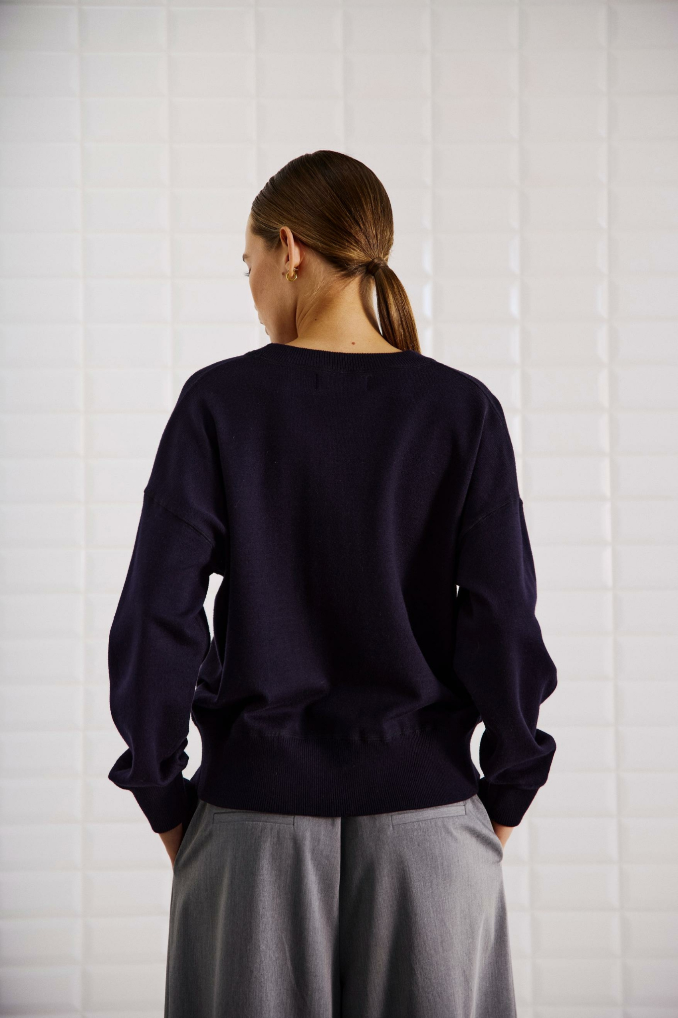 MARGOT LS PULLOVER - NAVY