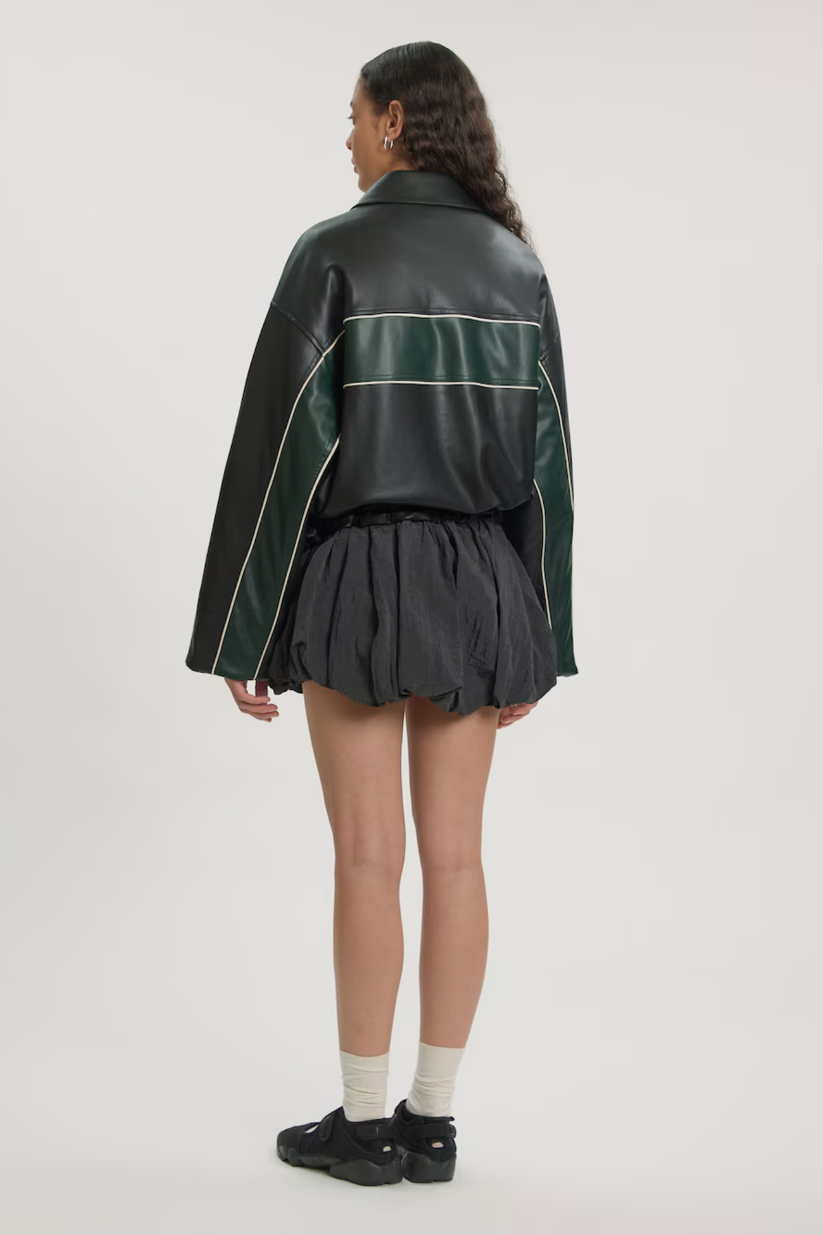 MAHSURI JACKET - SCARAB + BLACK + EGRET
