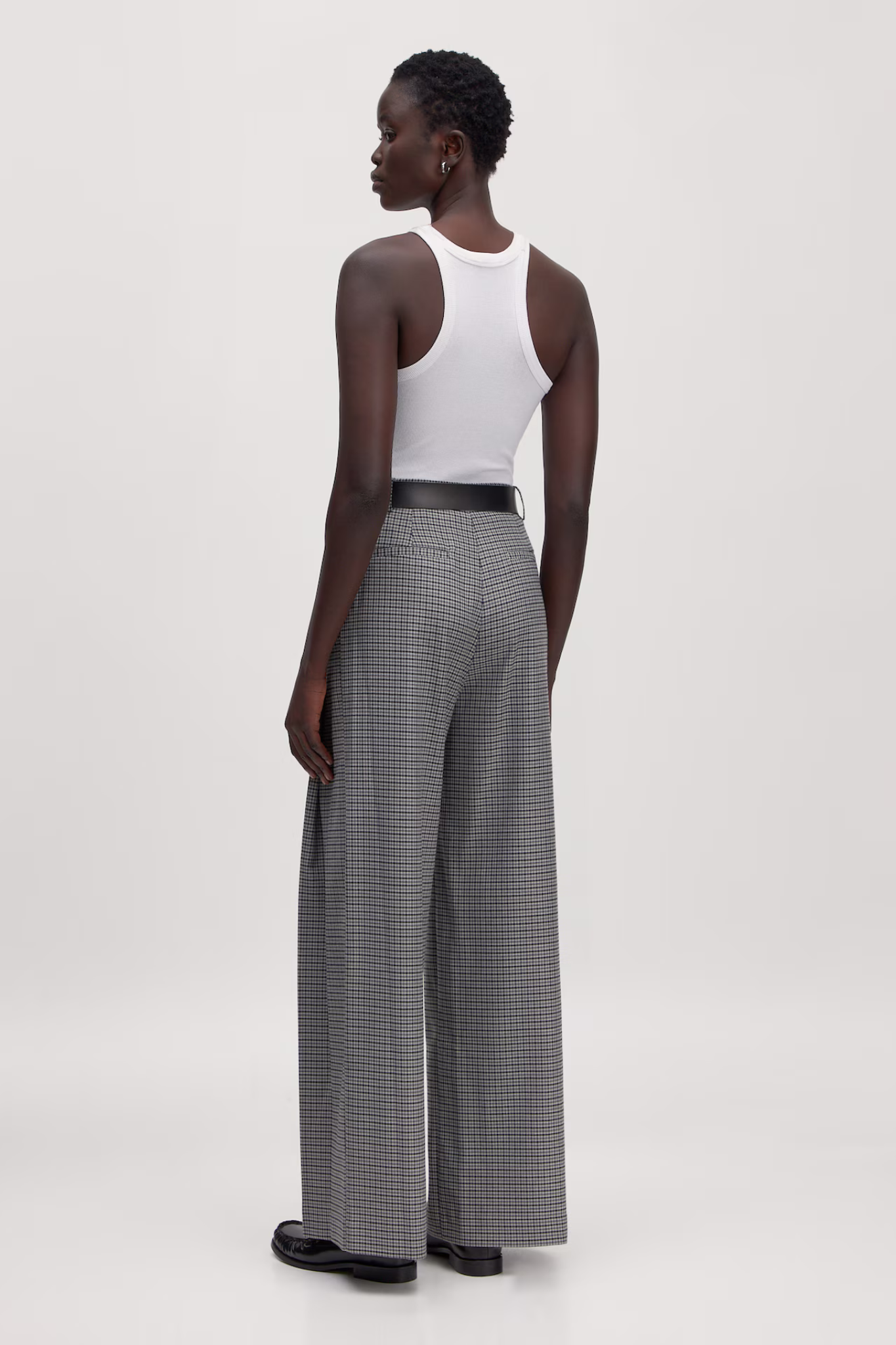 LANEA PANTS - GREY CHECK