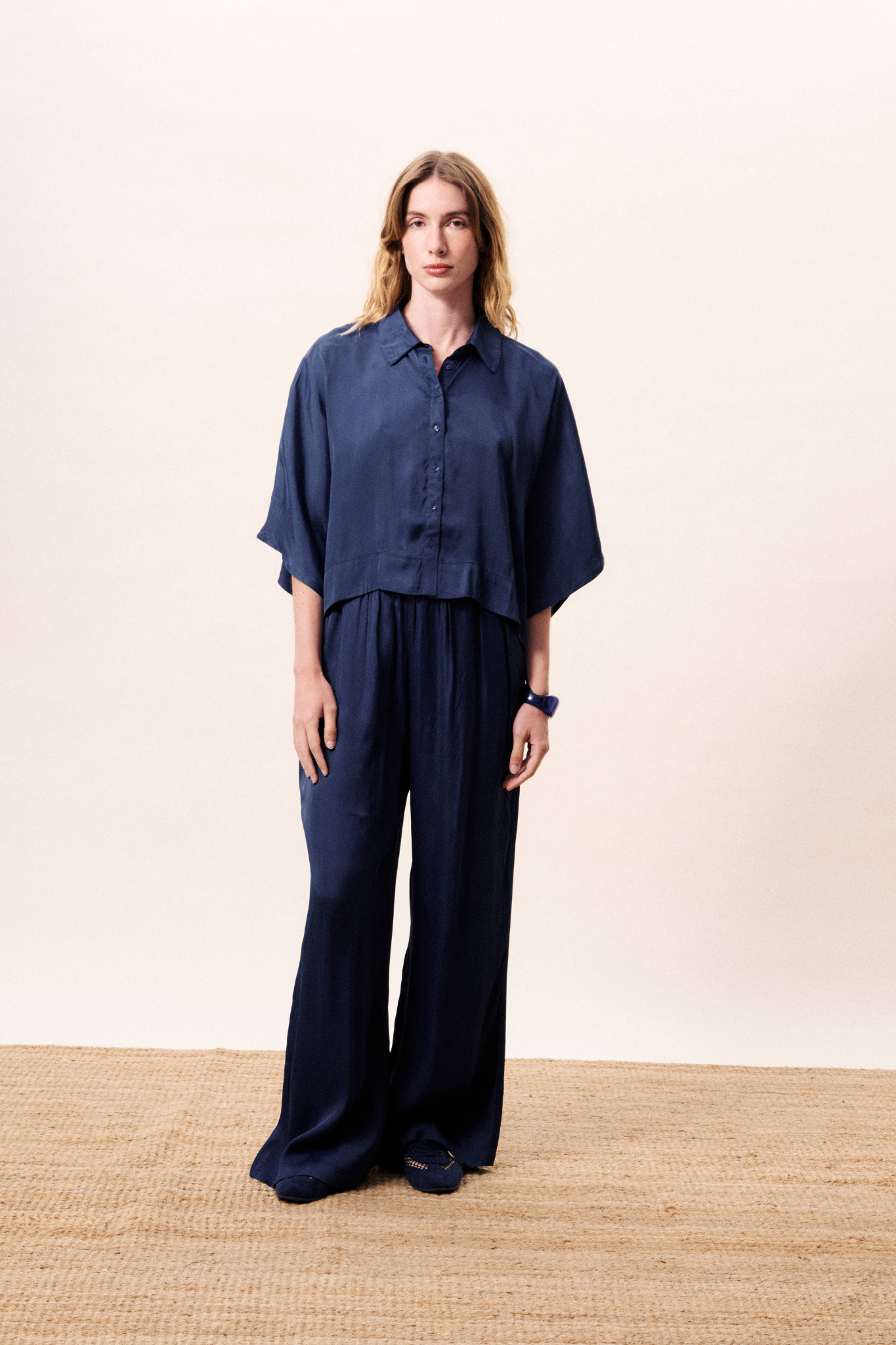 PERVENCHE SHIRT - NAVY BLUE