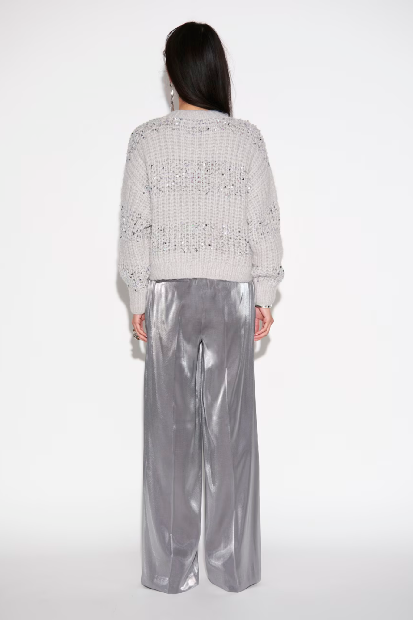 PURITY WIDE LEG PANTS - SHADOW GREY