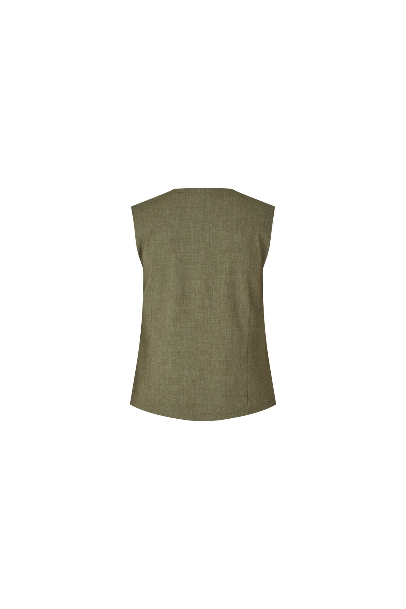 FLAVINA WILLAH WAISCOAT - DUSTY OLIVE MELANGE