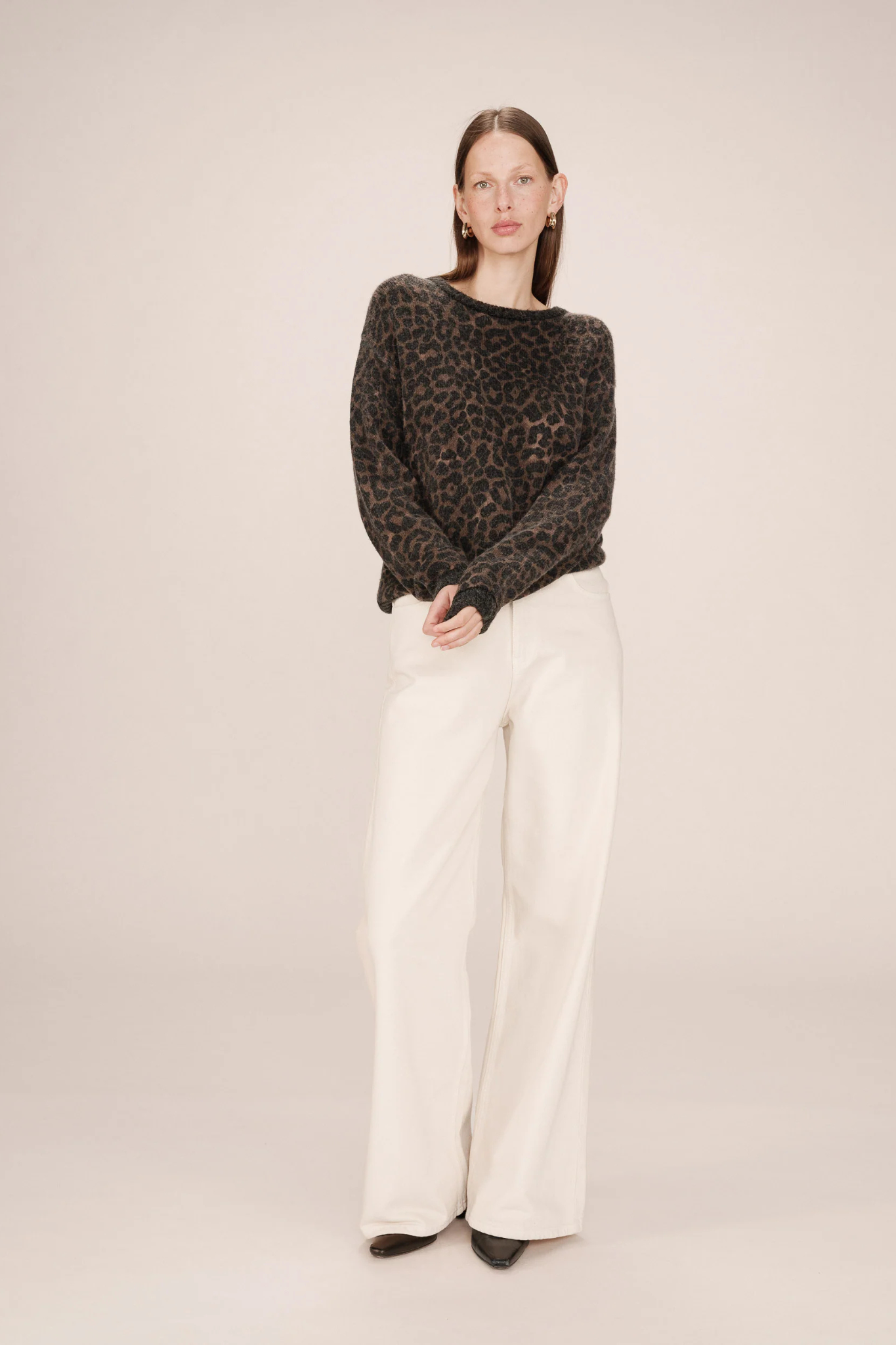 SANTIGOLD SWEATER - LEOPARD