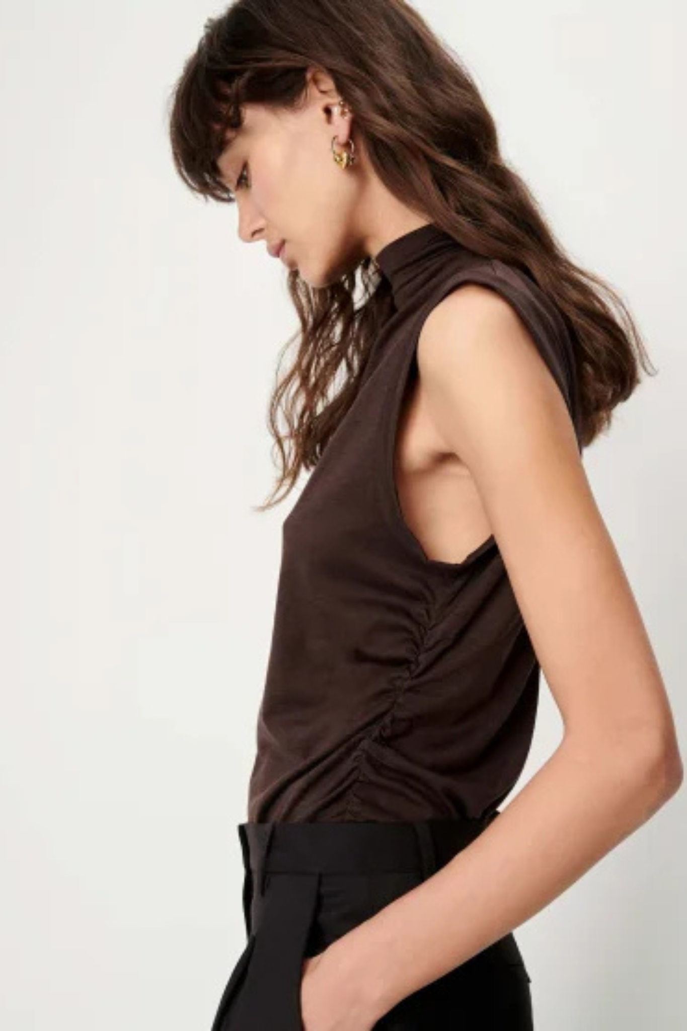 DATZ SHORT SLEEVES T-SHIRT - ESPRESSO