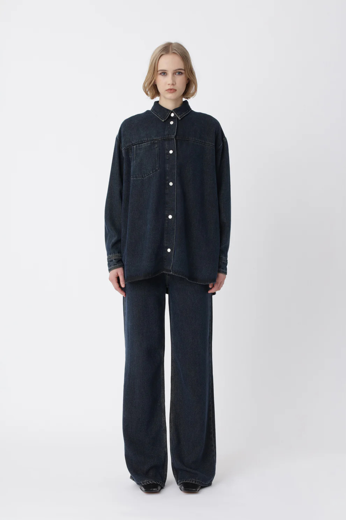 LORELLA SHIRT - WASHED BLACK