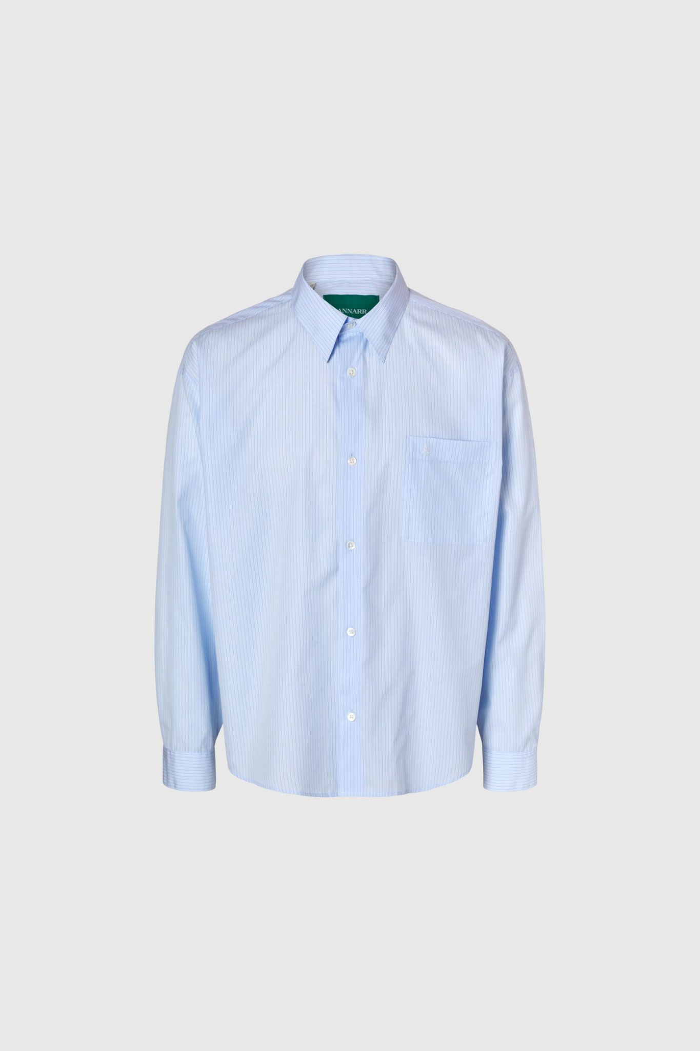 ANRRELAXROAR POPLIN SHIRT LONG SLEEVE - CASHMERE BLUE