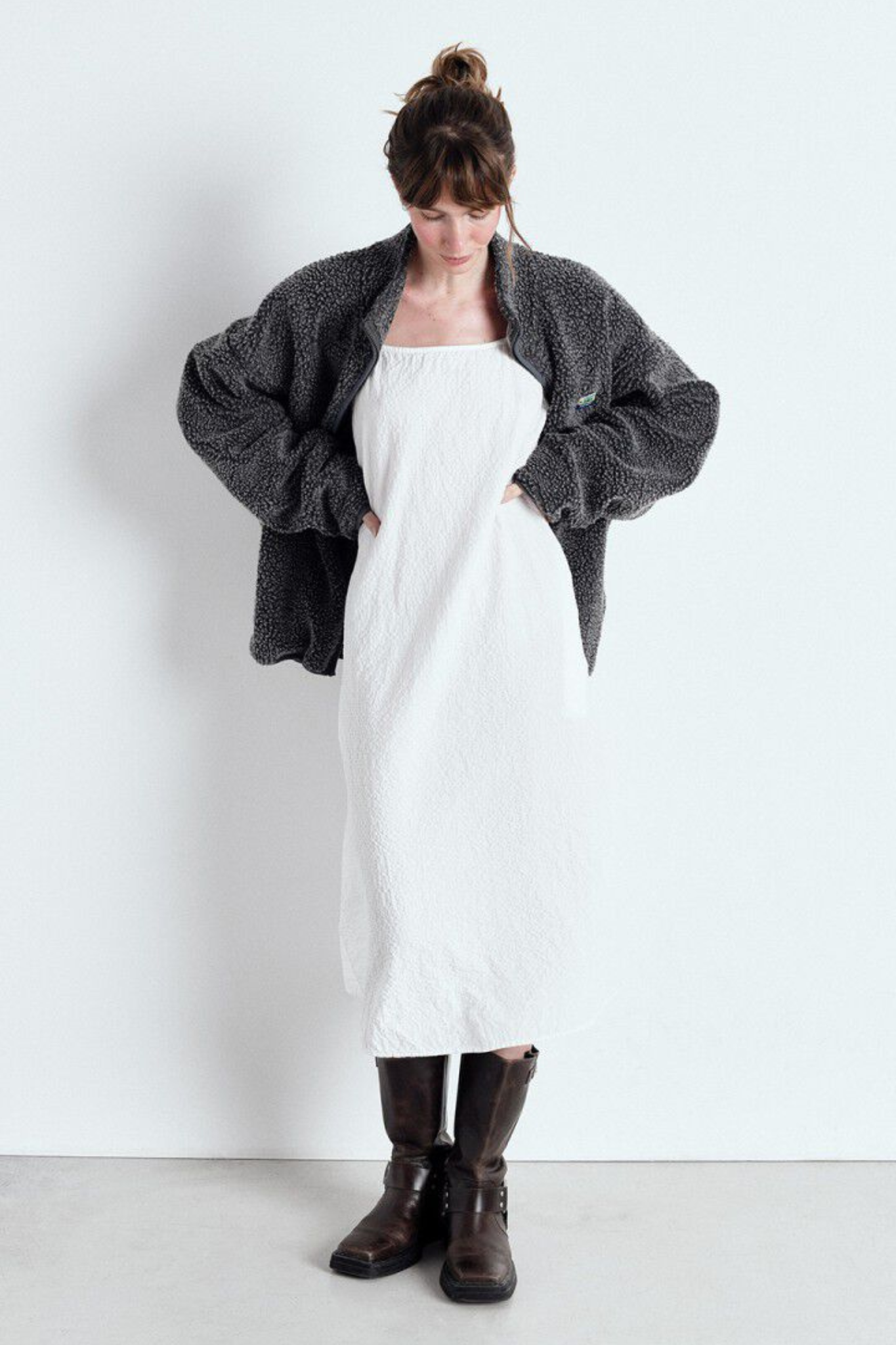 HOKTOWN JACKET - CHARCOAL MELANGE
