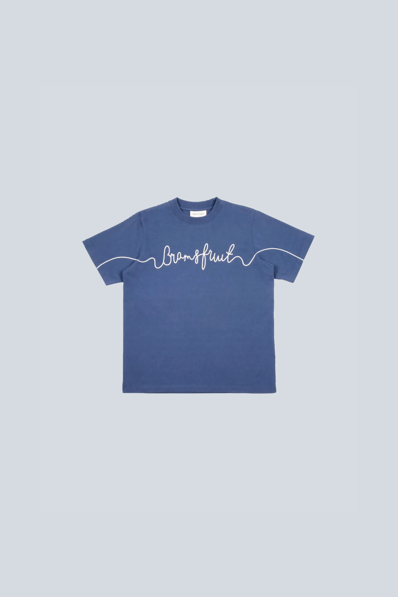 GARDEN HOSE CHAIN STITCH T-SHIRT - BLUE
