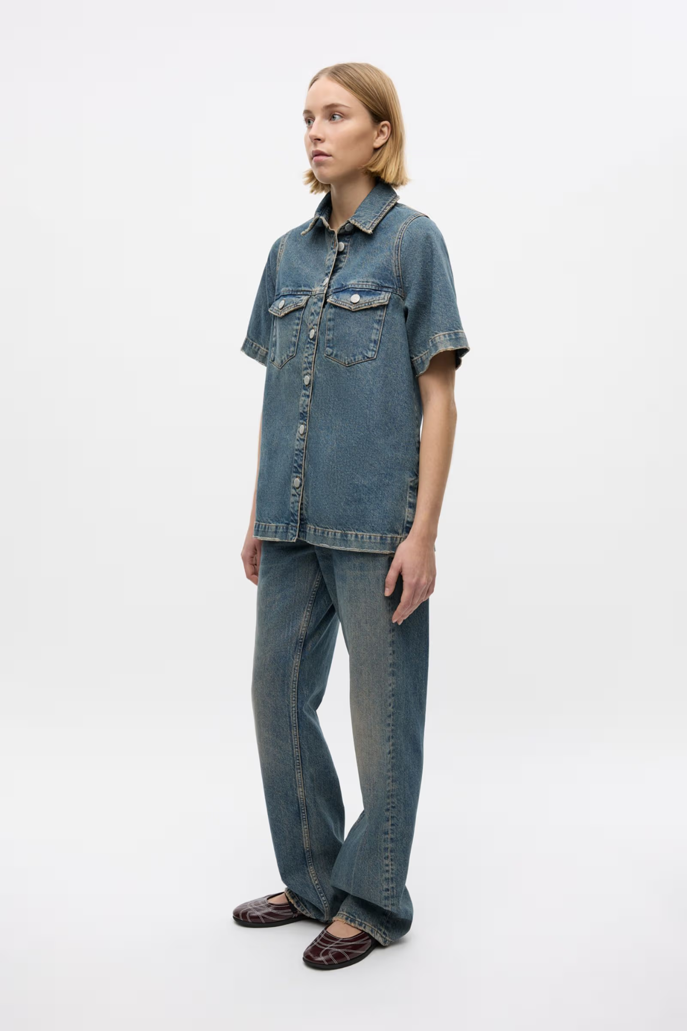 ENMASS SS SHIRT - TINTED BLUE