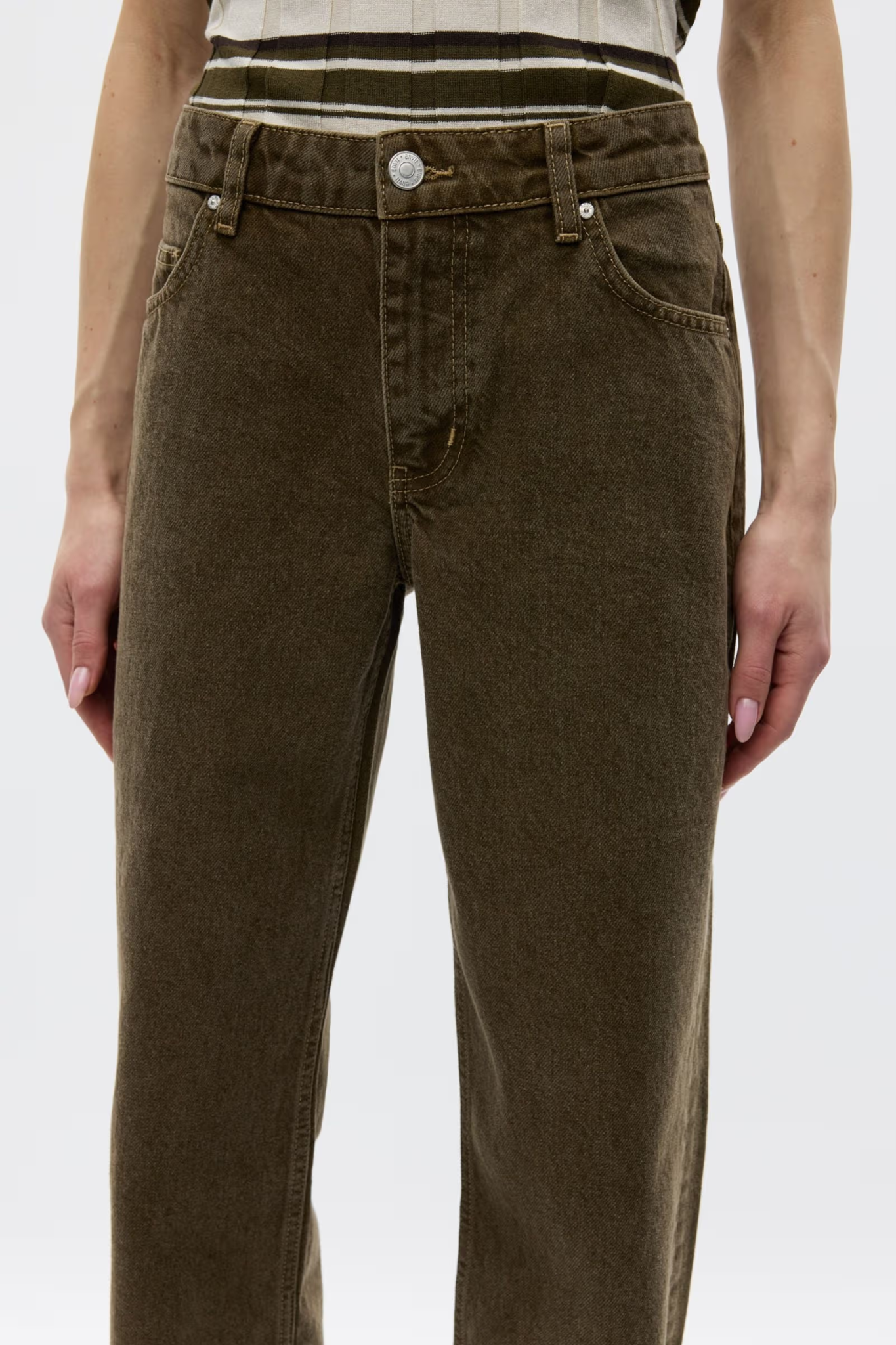 BONNIE JEANS - FADED OLIVE