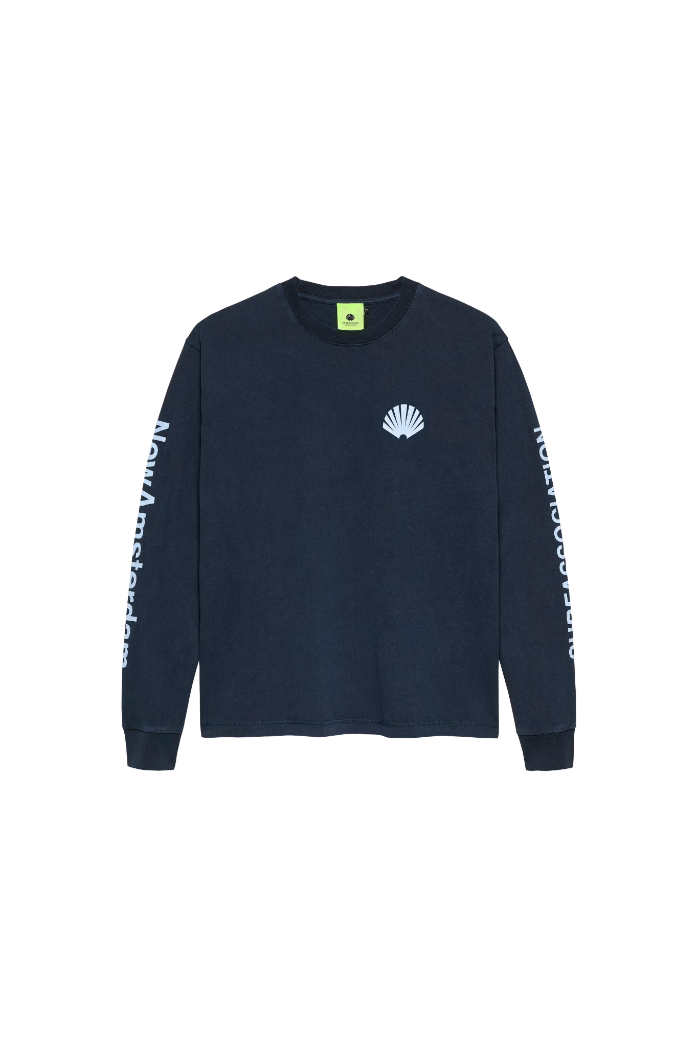 LOGO LONGSLEEVE T-SHIRT - NAVY/DENIM BLUE