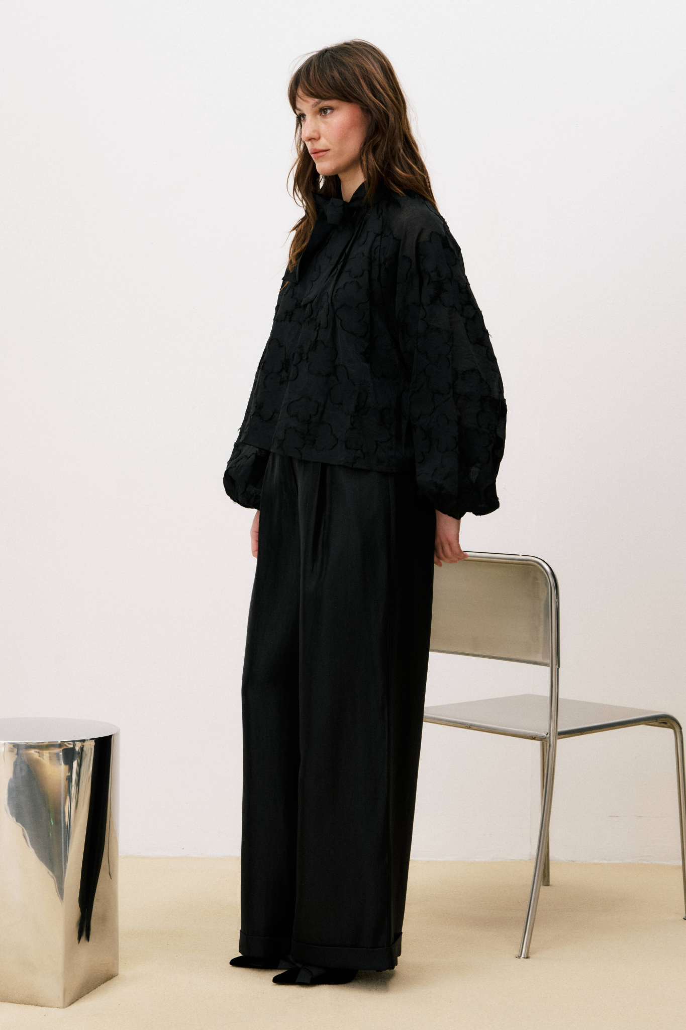 ESTEFAN BLOUSE - BLACK