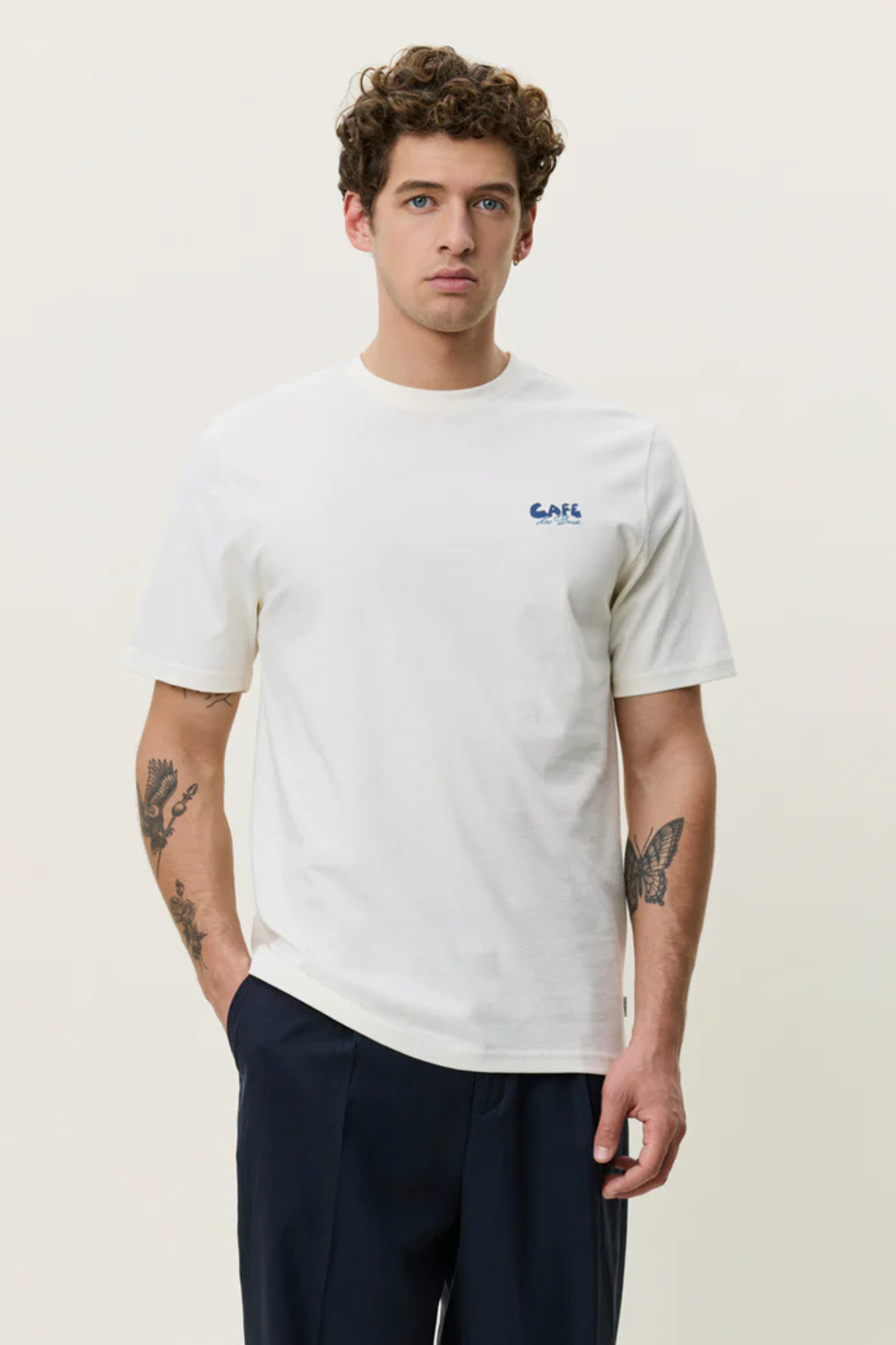 CAFÉ T-SHIRT - LIGHT IVORY