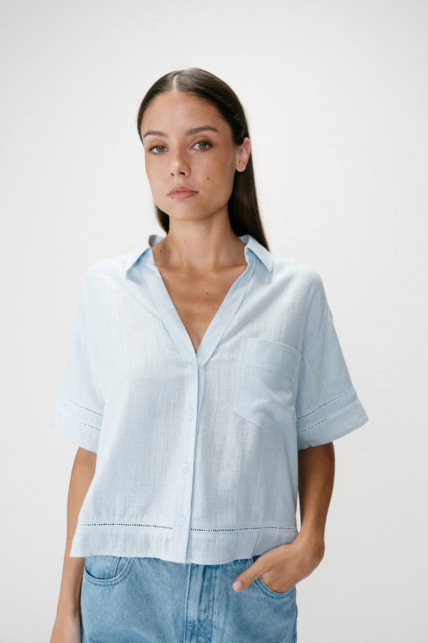 WINKA BLOUSE - CIEL