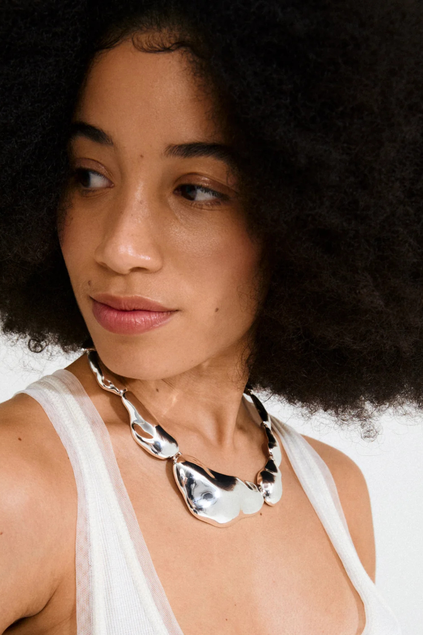 FREE STATEMENT NECKLACE - SILVER