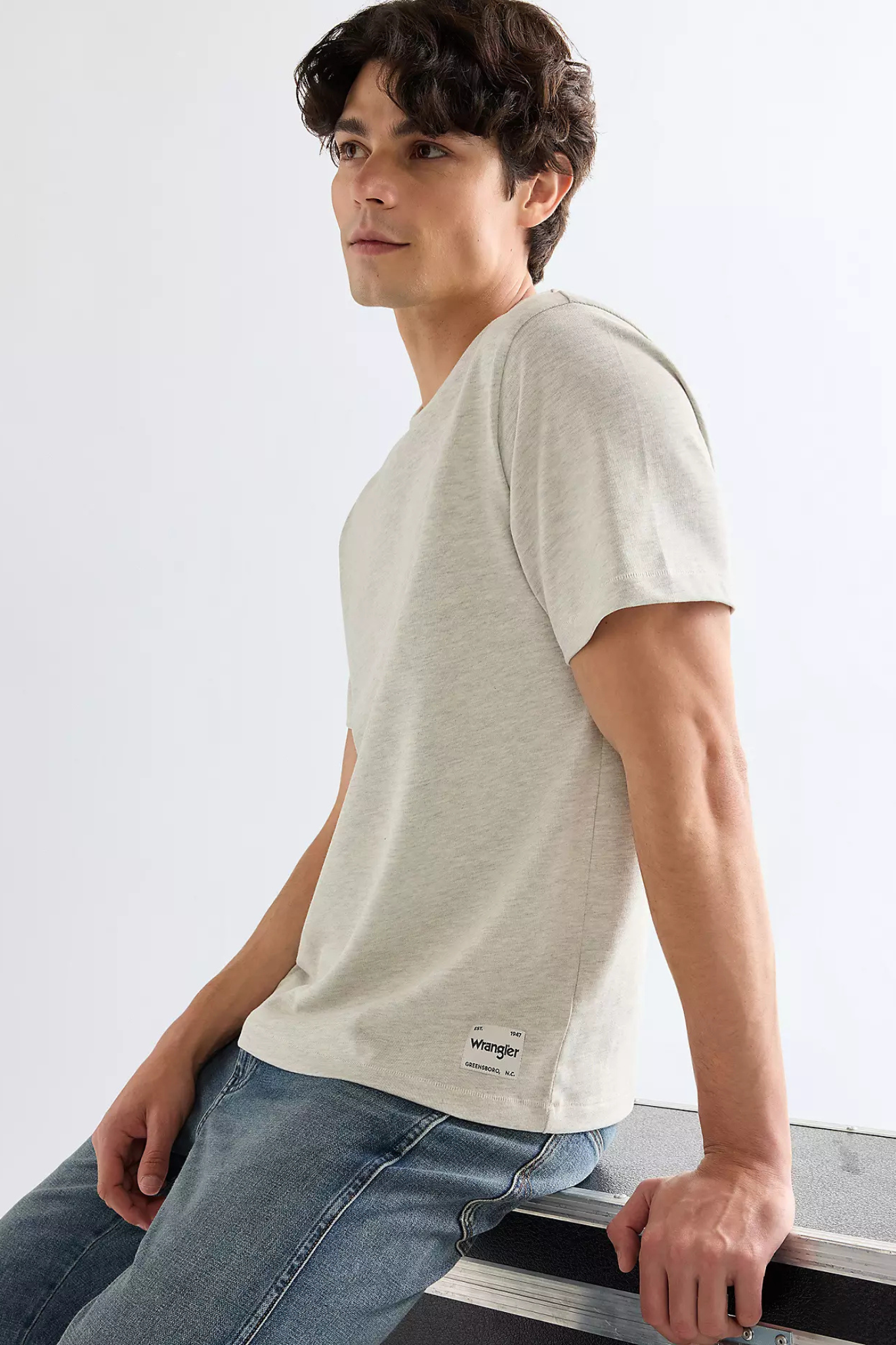 SS SOLID T-SHIRT - OAT MEAL
