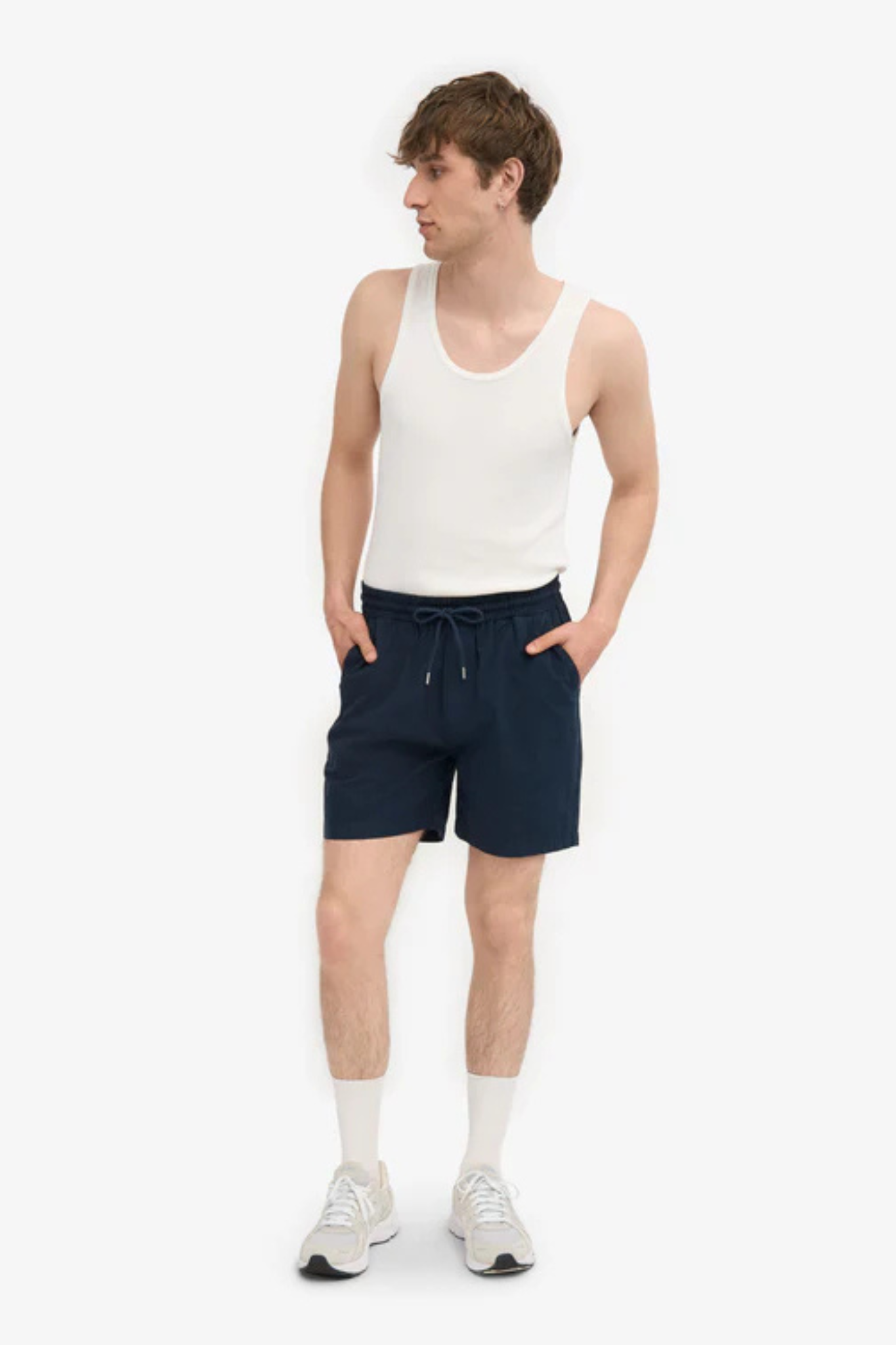 ORGANIC TWILL SHORTS - NAVY BLUE