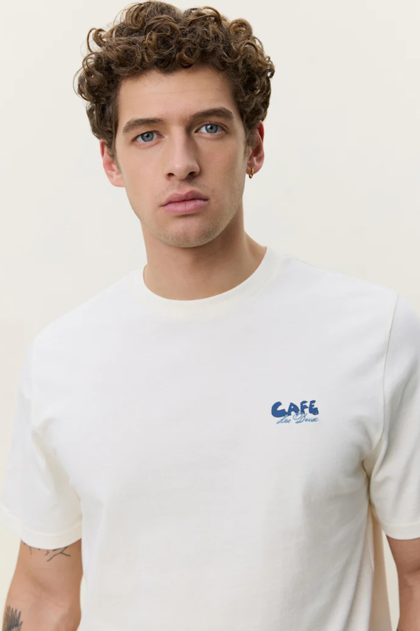 CAFÉ T-SHIRT - LIGHT IVORY