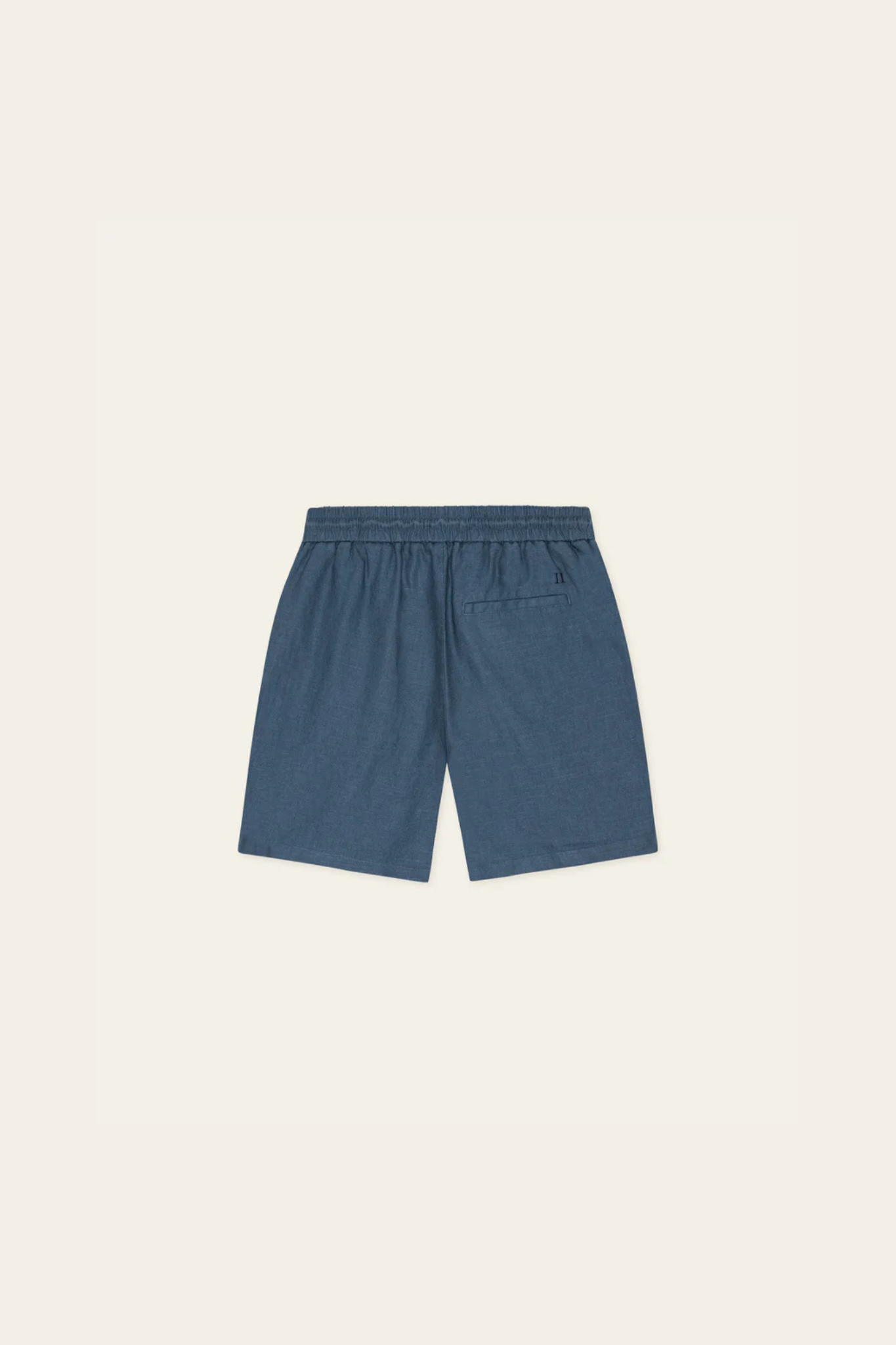 DRAWSTRING LININ SHORTS - DARK DENIM BLUE