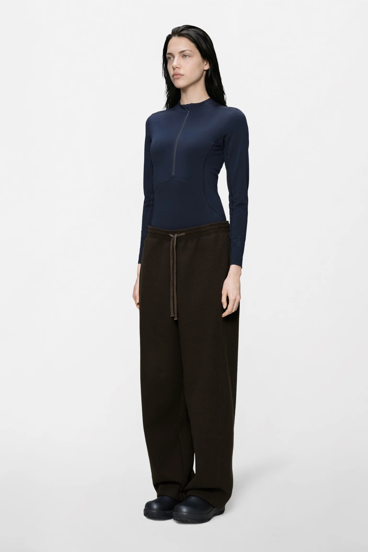 FLEECE PANTS - BARK