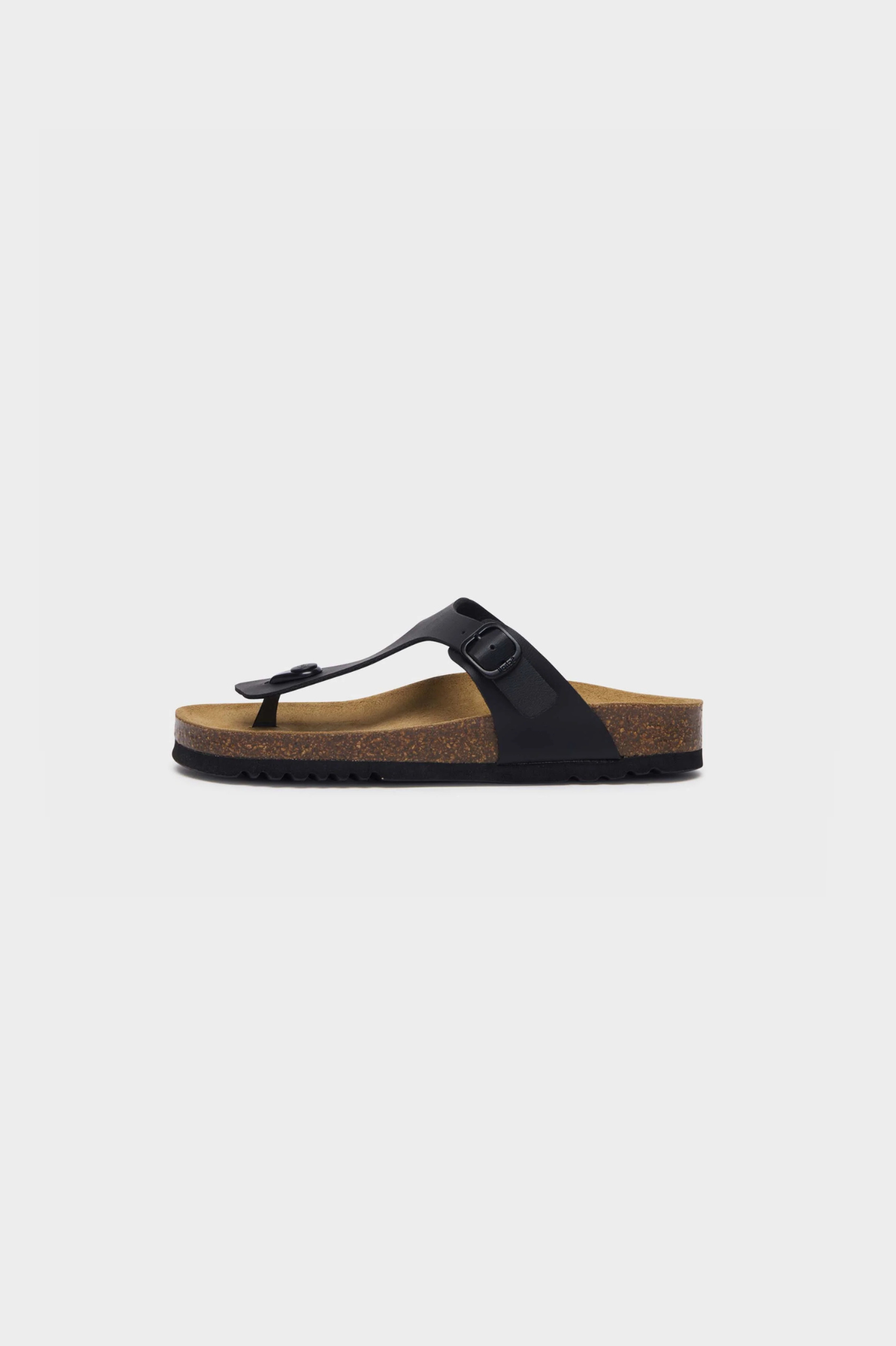 NICOLE LEATHER WOMEN SANDAL - BLACK