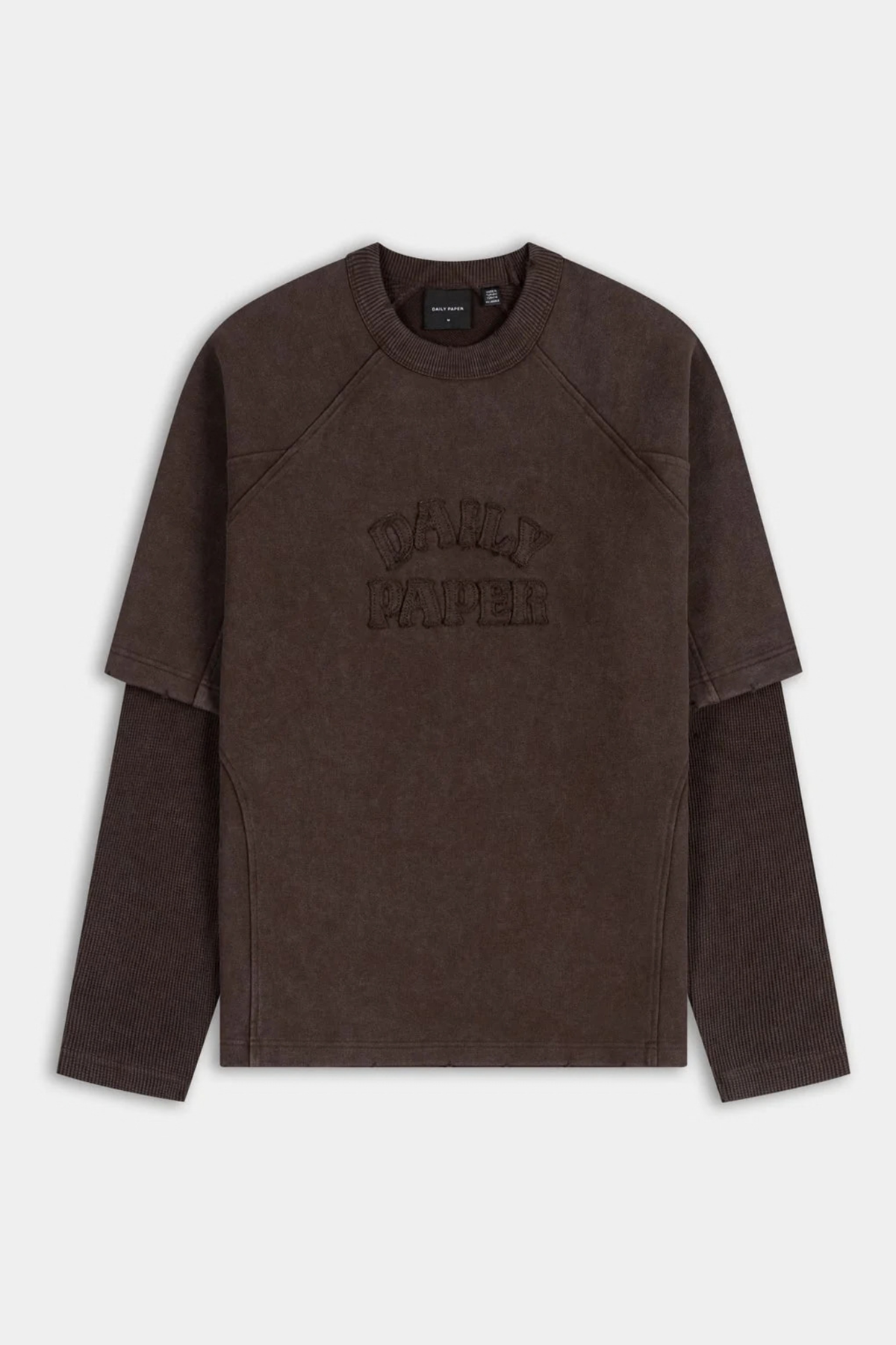 RAGLAN STACKED LAYERED LS T-SHIRT - MOLE