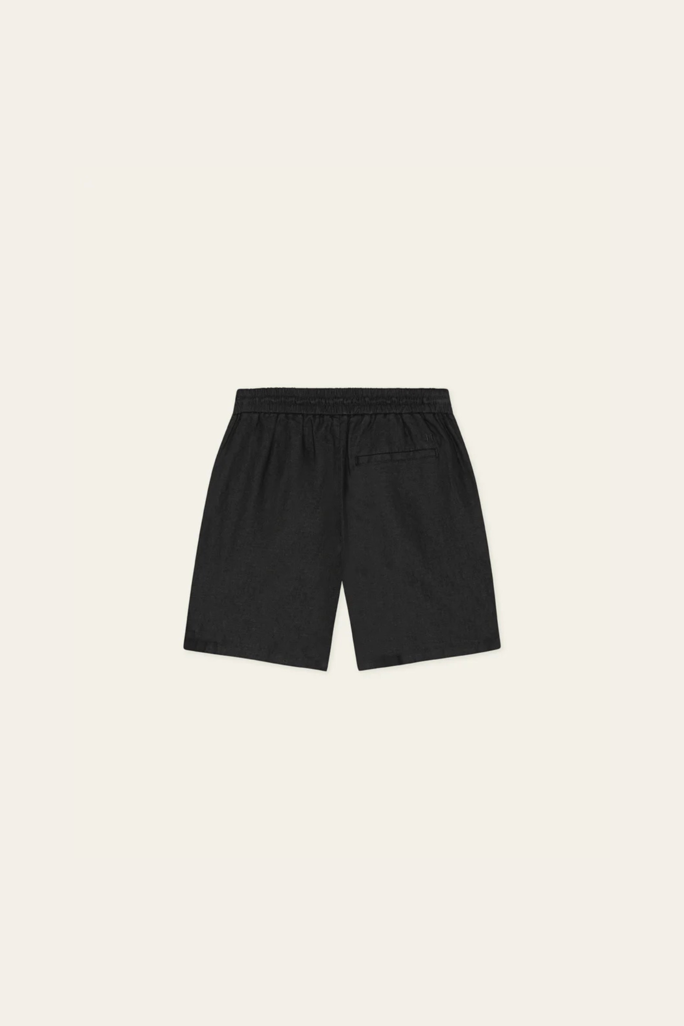 DRAWSTRING LININ SHORTS - TAP SHOE BLACK