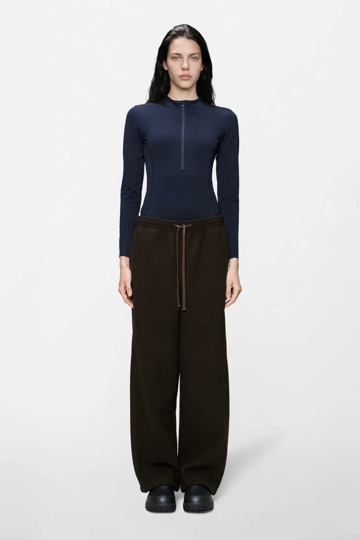 FLEECE PANTS - BARK
