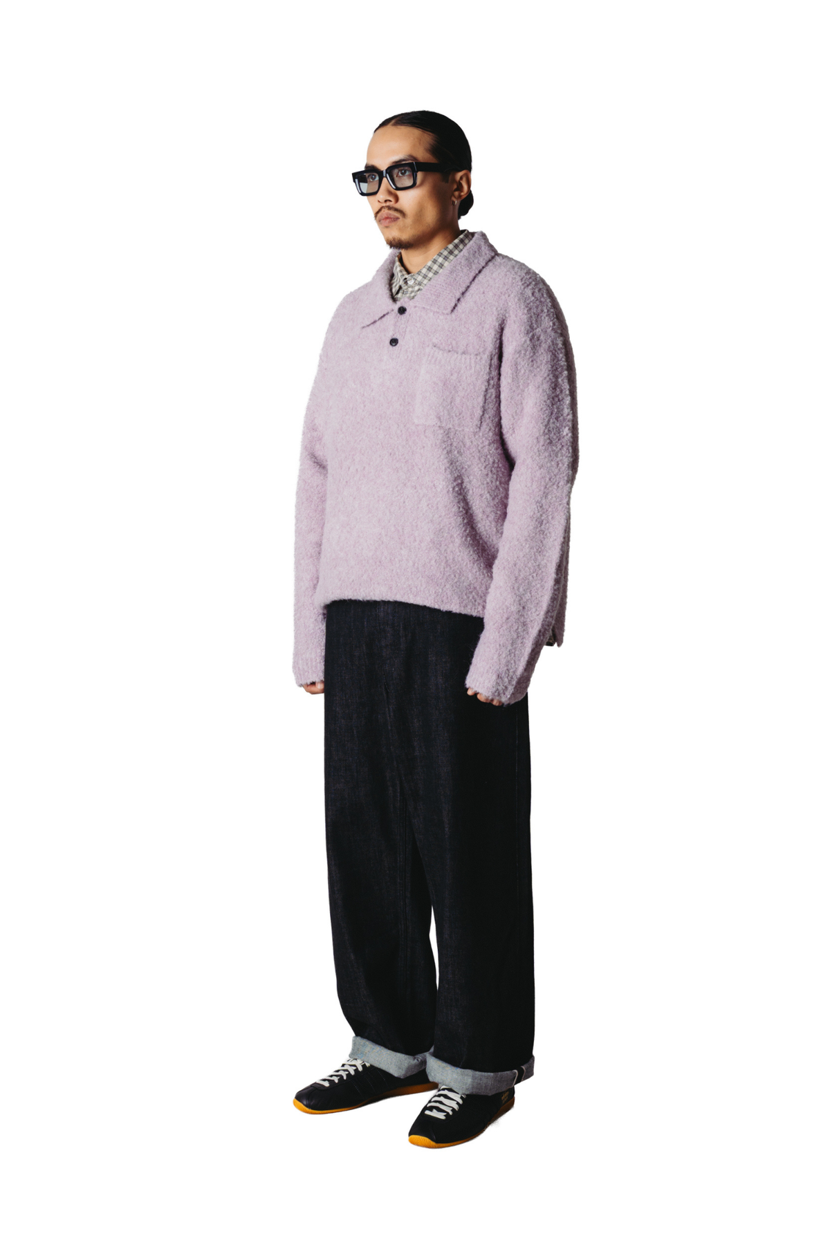 DOM LOOP POLO - DUSTY VIOLET