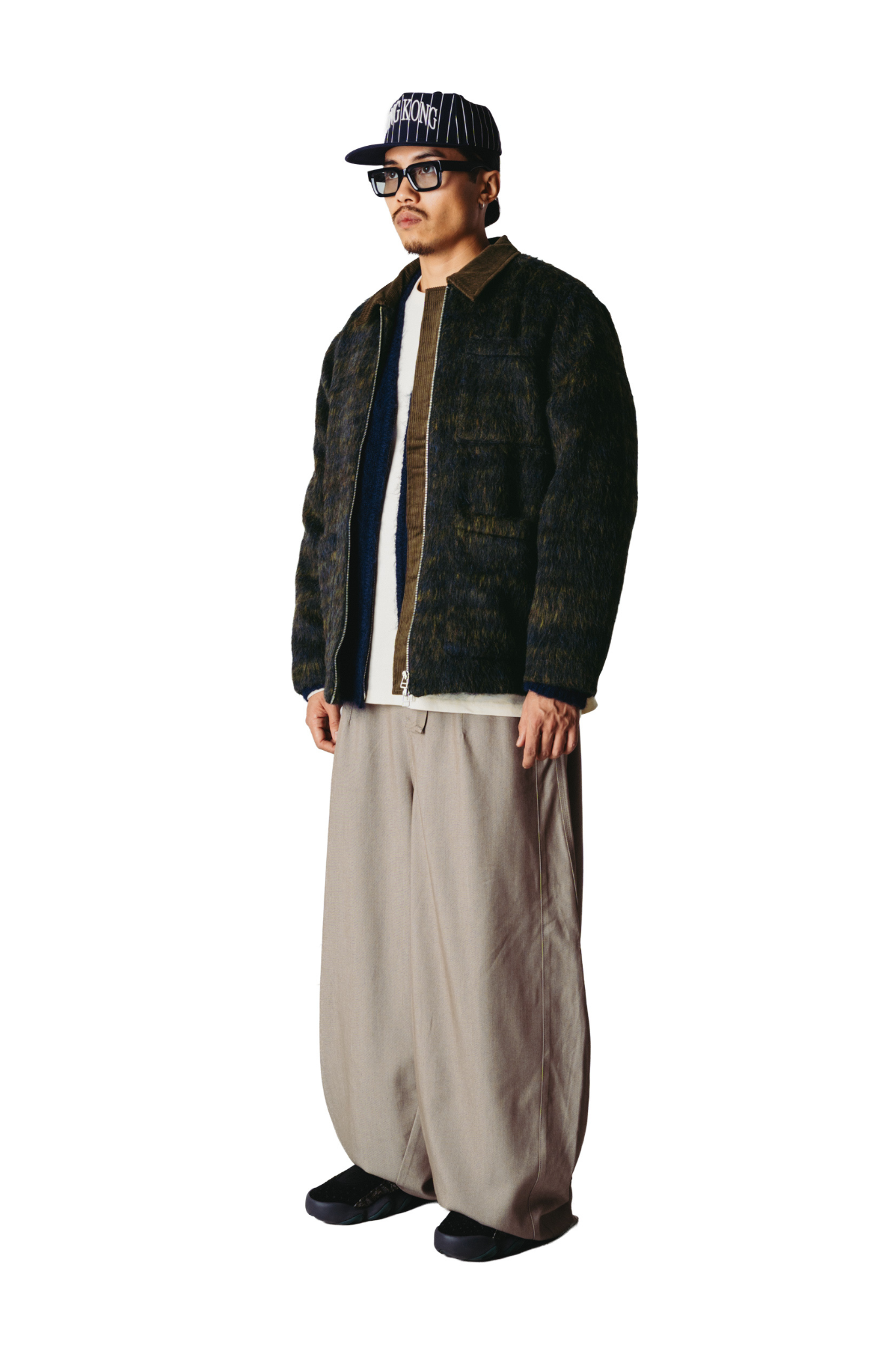BLADE HAIRY ZIP JACKET - DARK OLIVE