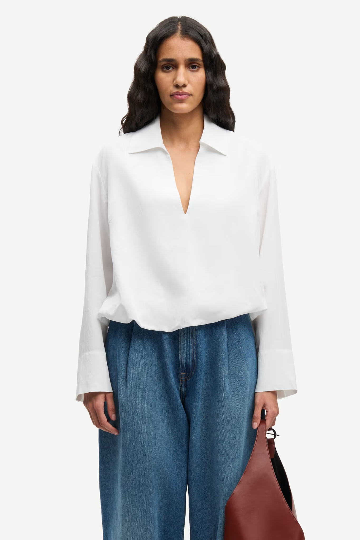 HARPER PLEAT JEANS - FLUID DENIM
