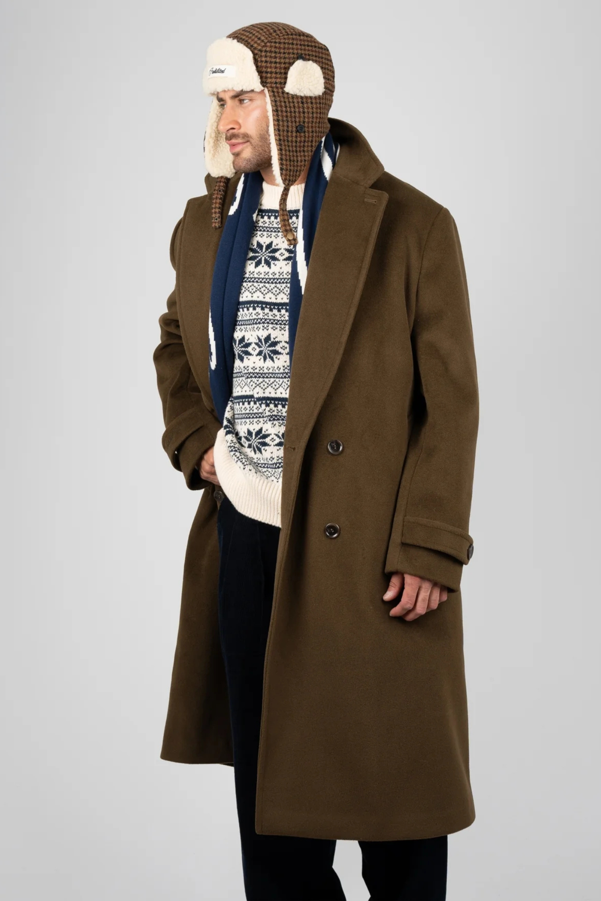 LODGE COAT - DARK KHAKI