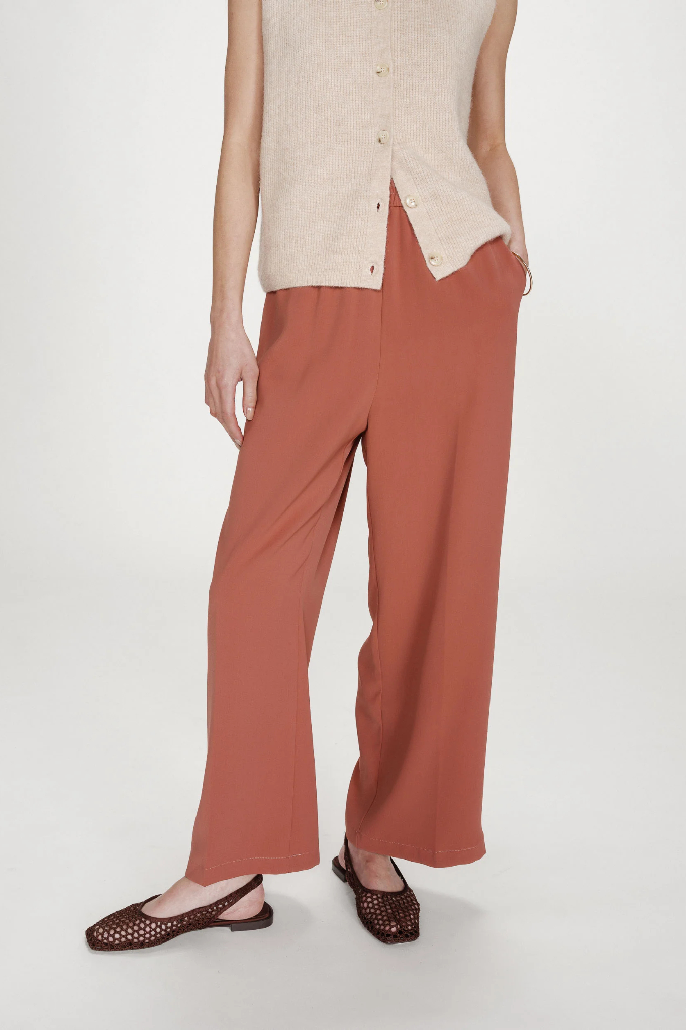 NOBLESSE PANTS - TERRACOTTA