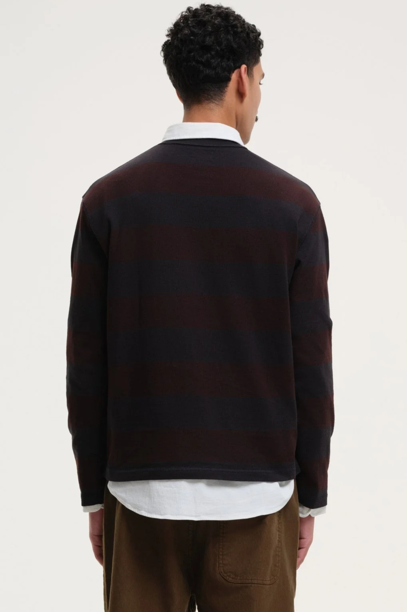 OBEL SWEATER - BLACK/BORDAUX