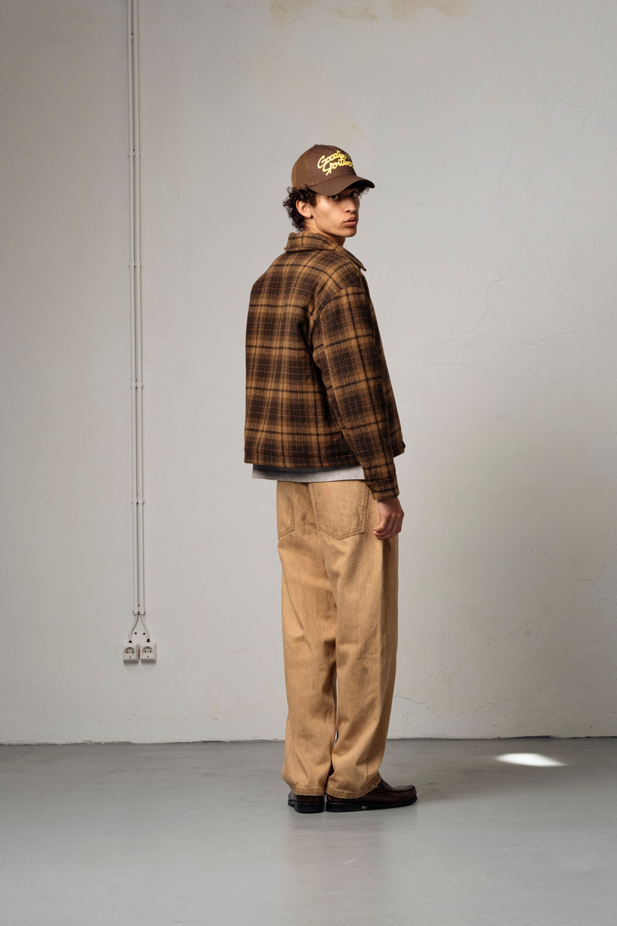 HIKER CHECKS OVERSHIRT - BROWN