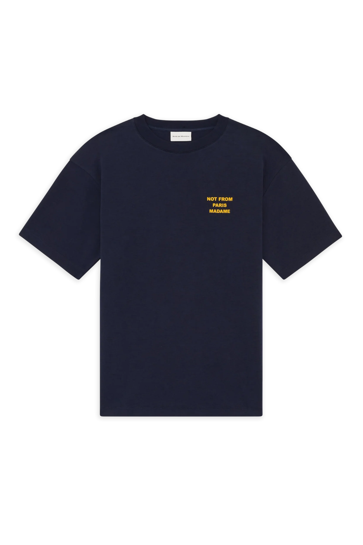 BOLD SLOGAN T-SHIRT - MARINEBLAUW