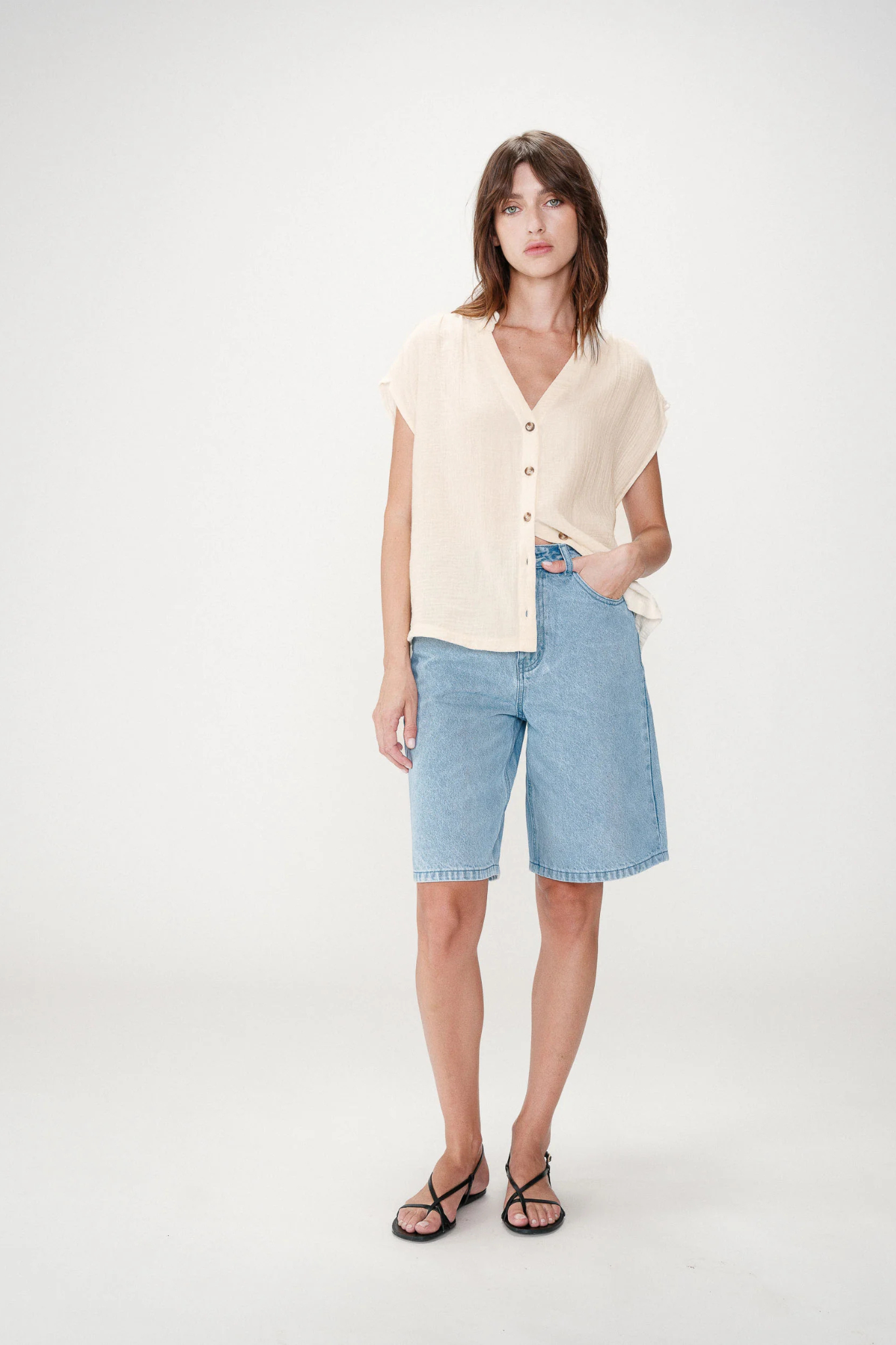 WESRA BLOUSE - ECRU