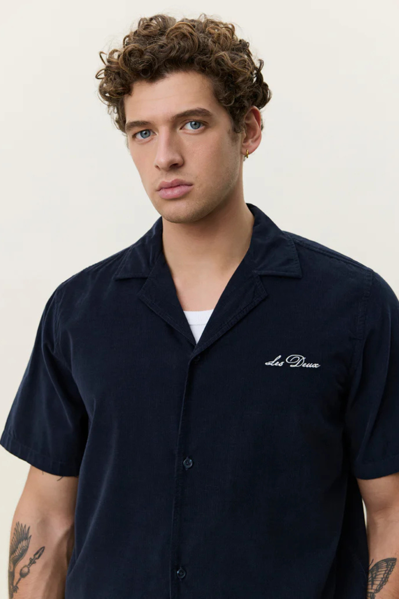 SIGNATURE MINI CORD SS SHIRT - DARK BLUE NIGHT