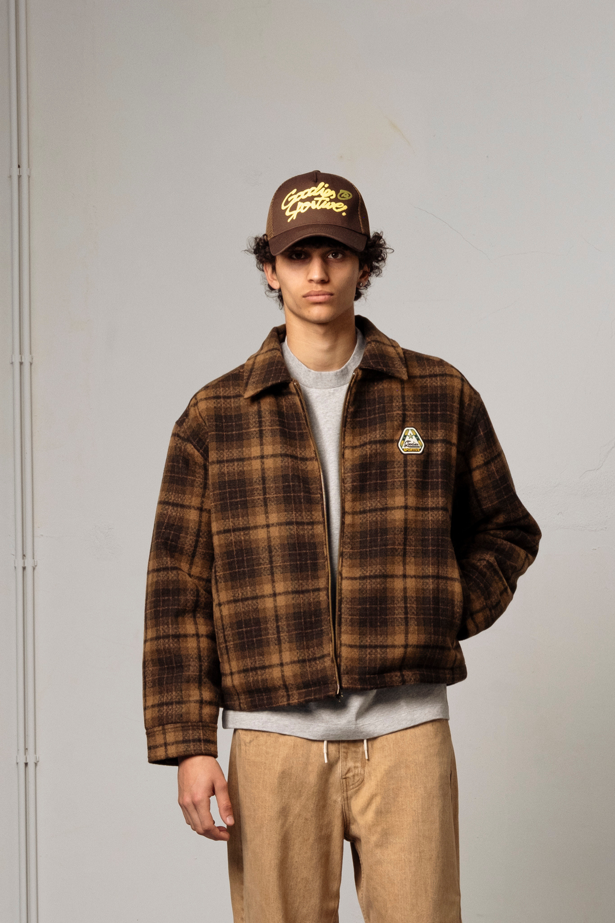 HIKER CHECKS OVERSHIRT - BROWN