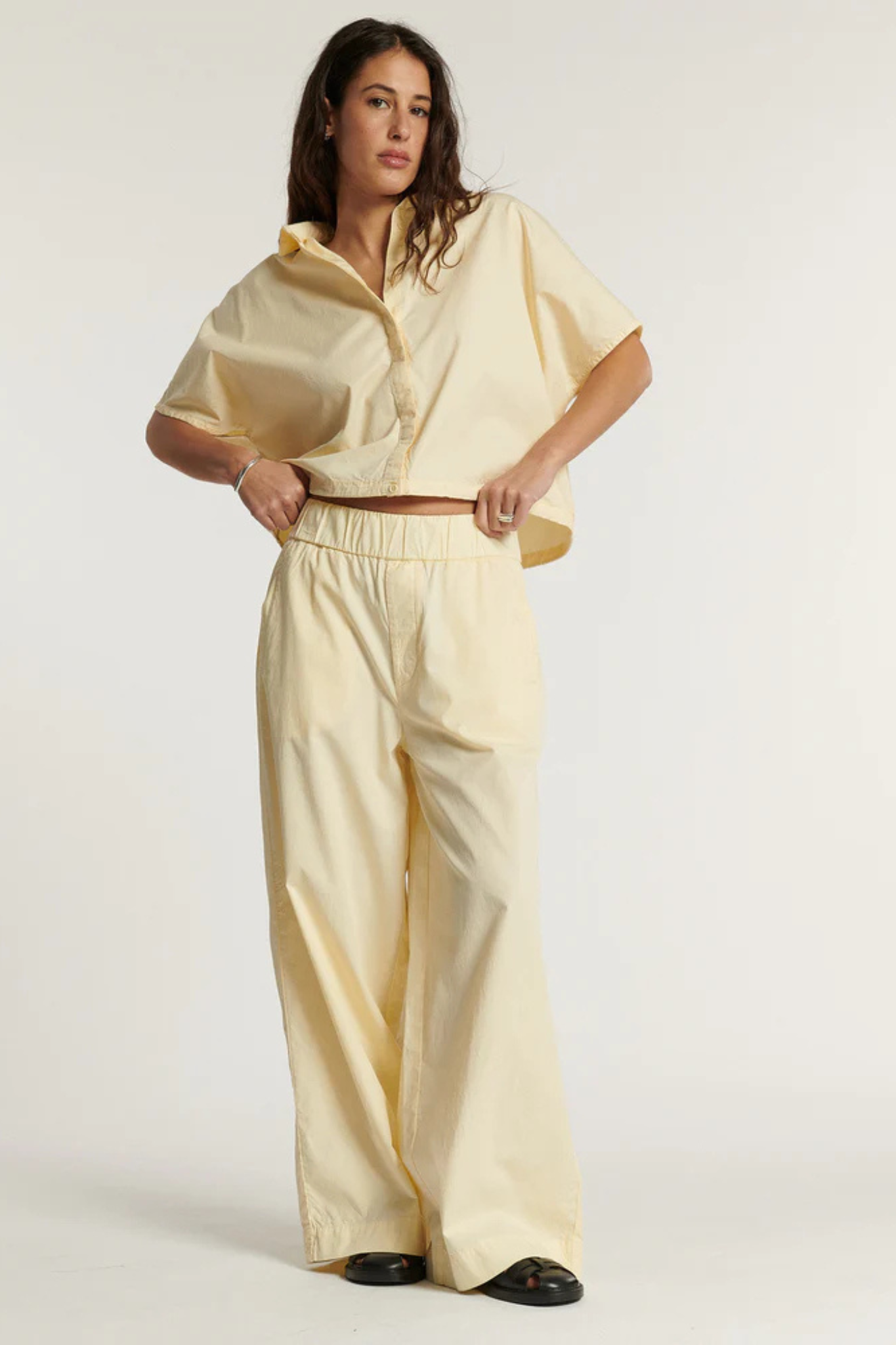 UKA POPELINE PANTS - VANILLE