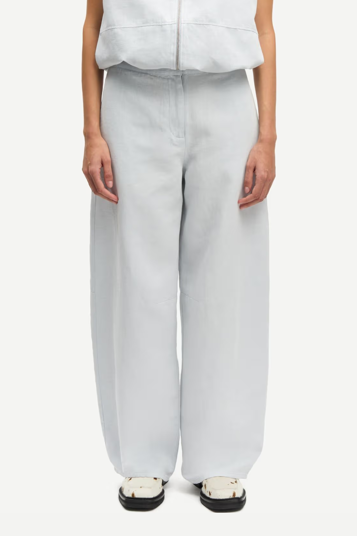 ROKO TROUSERS - GRAY DAWN MEL