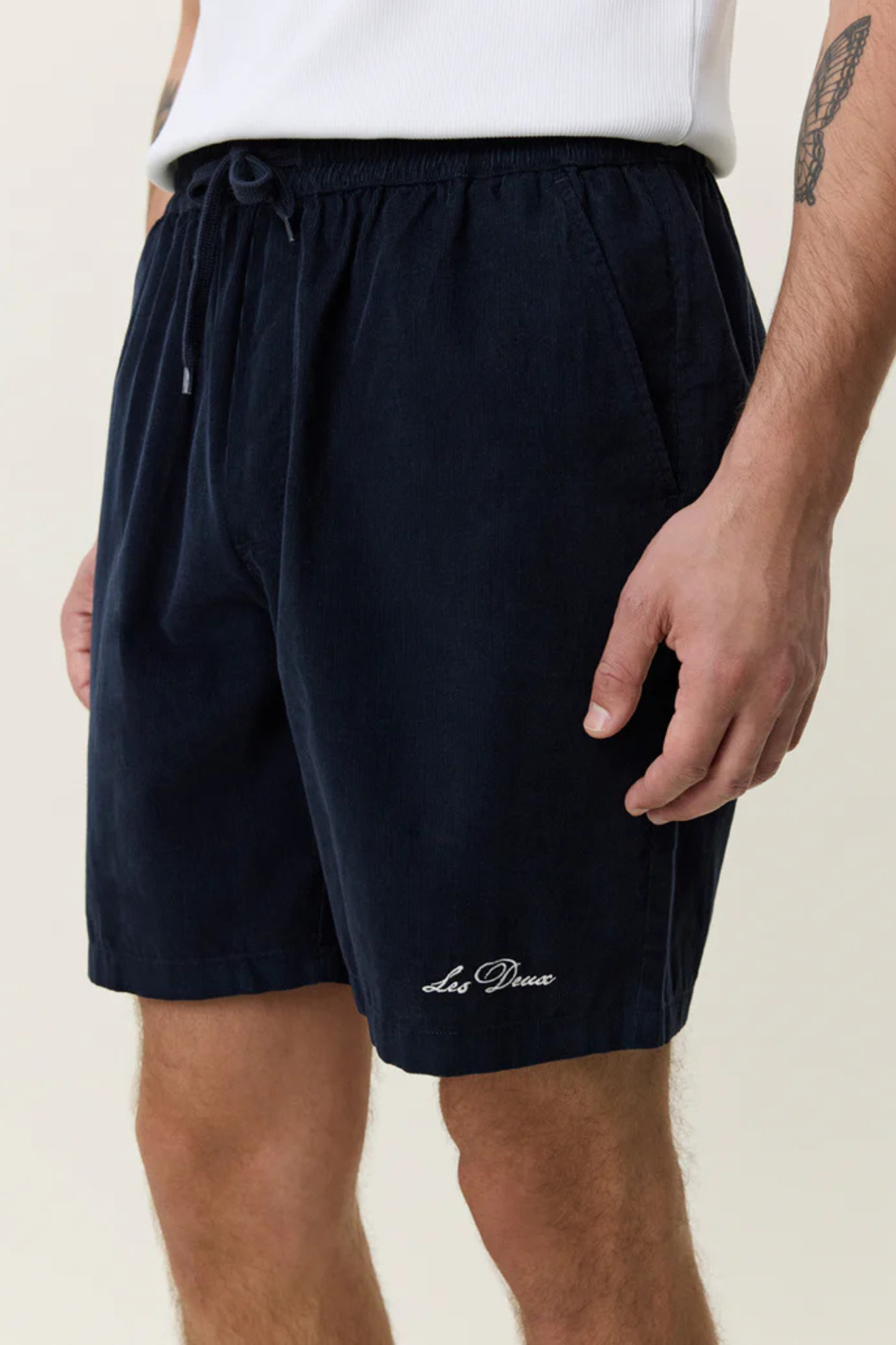 SIGNATURE MINI CORD SHORTS - DARK BLUE NIGHT