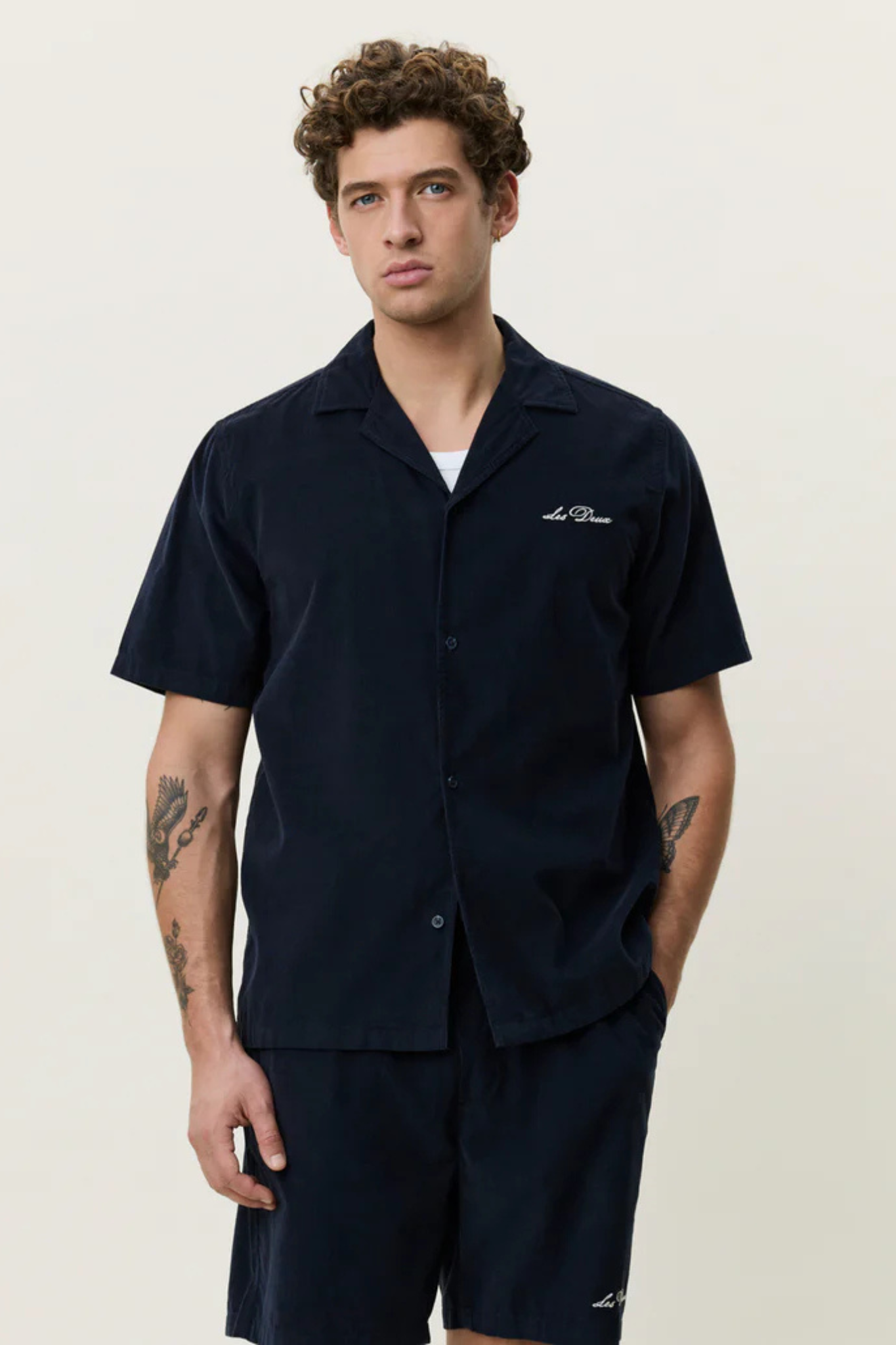 SIGNATURE MINI CORD SS SHIRT - DARK BLUE NIGHT